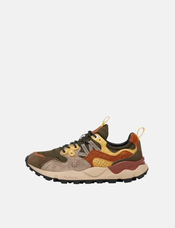 Flower Mountain Yamano 3 (Suede/Nylon) Shoes - Grey/Yellow sold by Article London