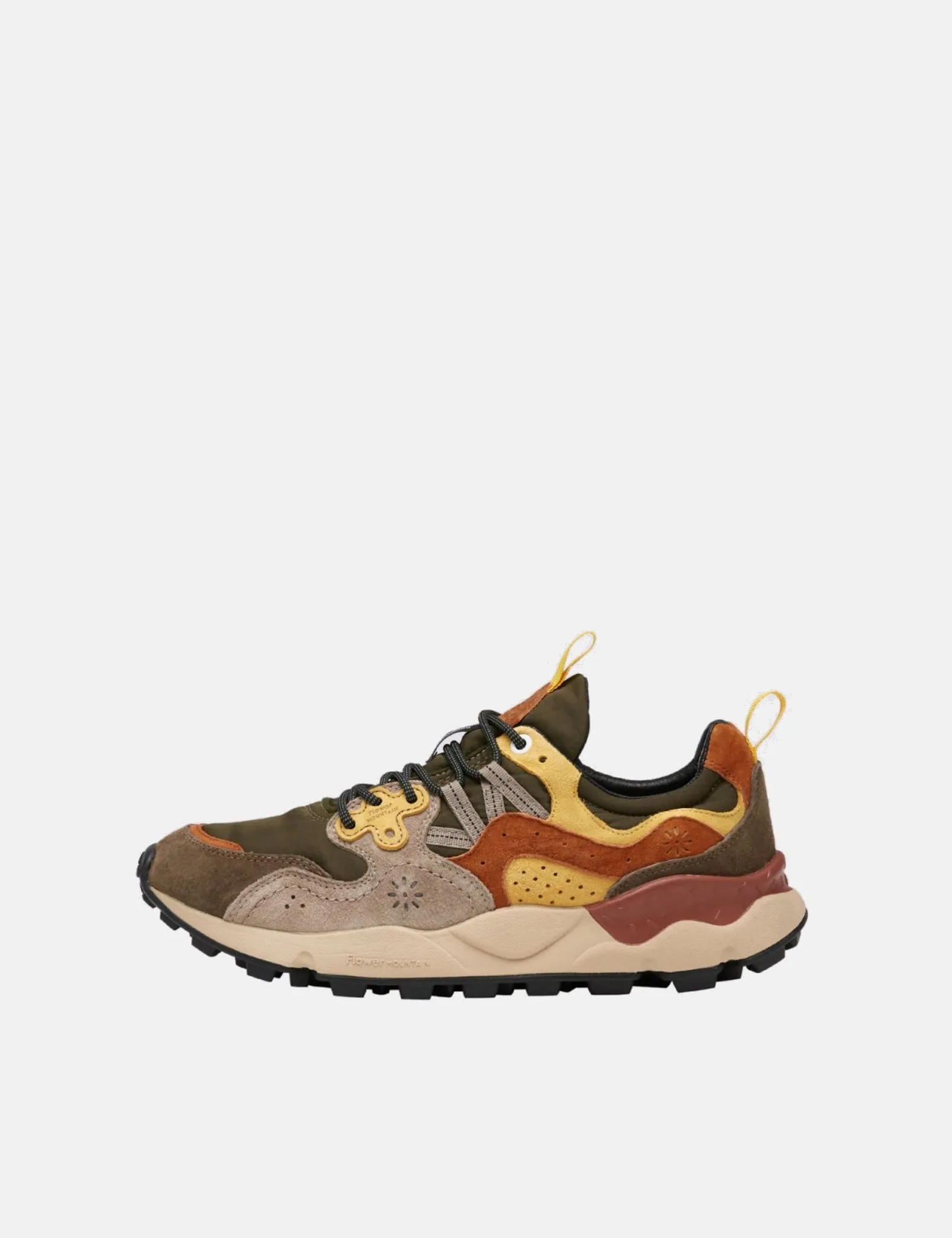 Flower Mountain Yamano 3 (Suede/Nylon) Shoes - Grey/Yellow sold by Article London