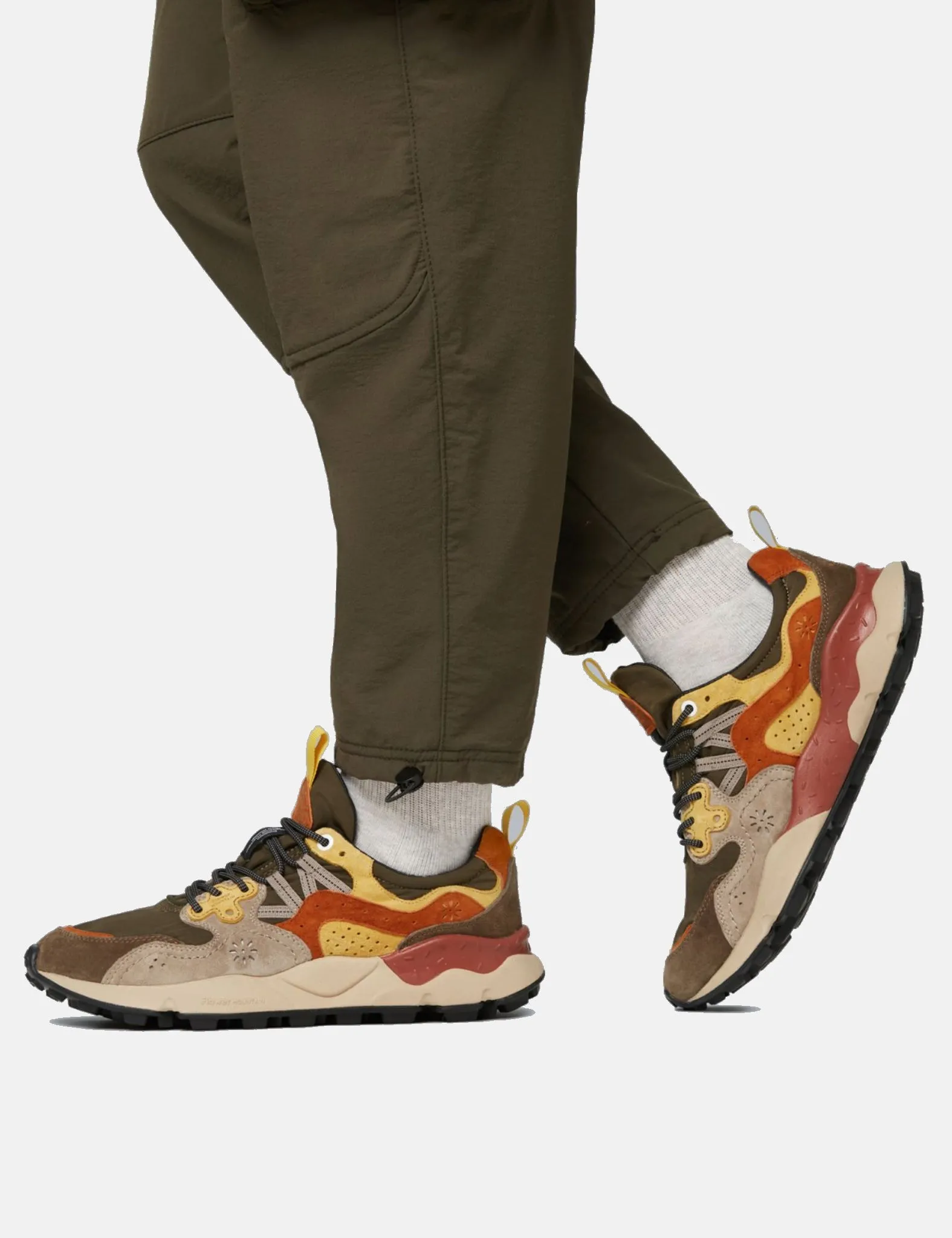 Flower Mountain Yamano 3 (Suede/Nylon) Shoes - Grey/Yellow sold by Article London product image thumbnail 2