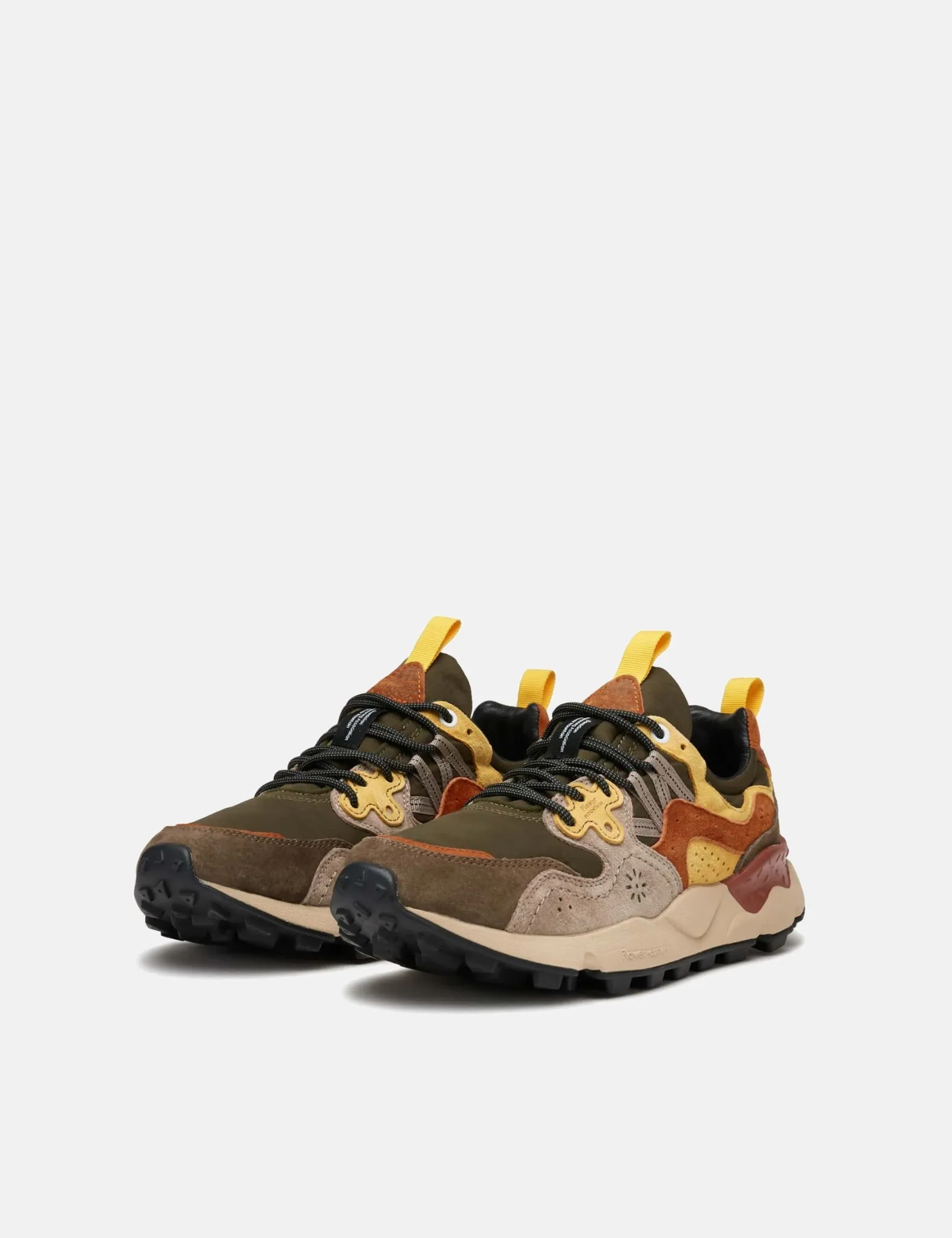 Flower Mountain Yamano 3 (Suede/Nylon) Shoes - Grey/Yellow sold by Article London product image thumbnail 3