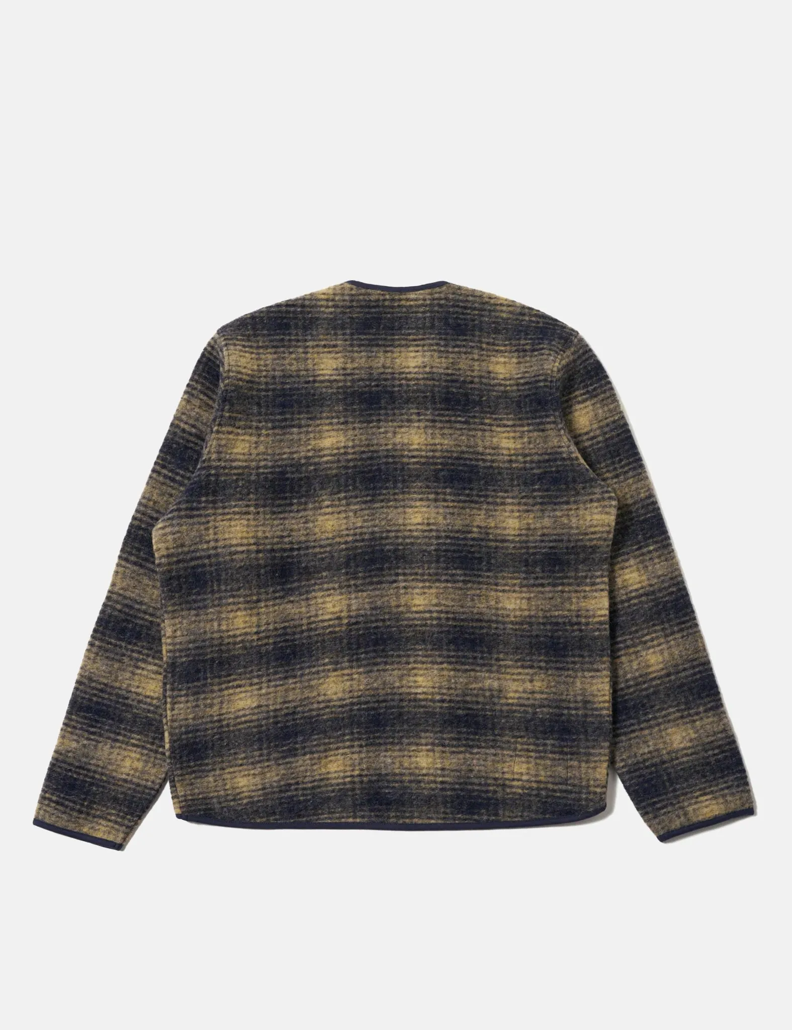 Universal Works Zip Liner Jacket (Uist Fleece) - Navy Blue sold by Article London product image thumbnail 3