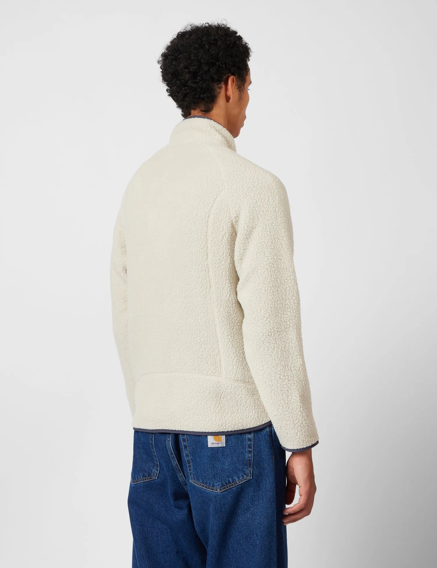 Patagonia Retro Pile Fleece Jacket - Pelican w/Smolder Blue sold by Article London product image thumbnail 4