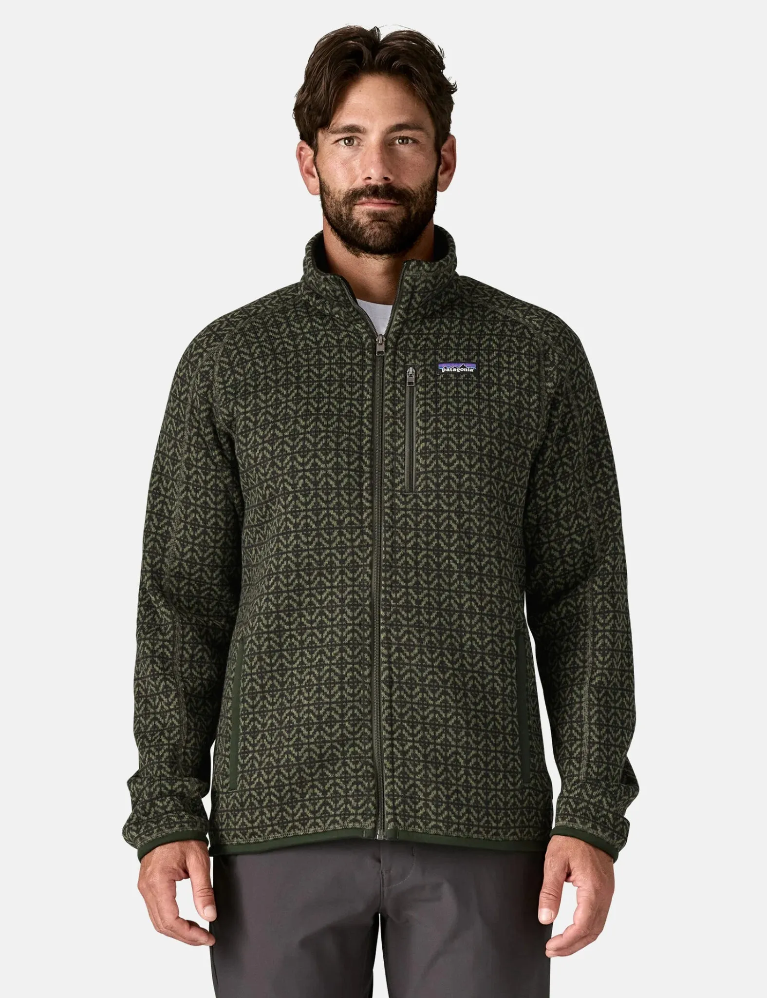 Patagonia Better Sweater Jacket - Scales: Old Growth Green sold by Article London product image thumbnail 2