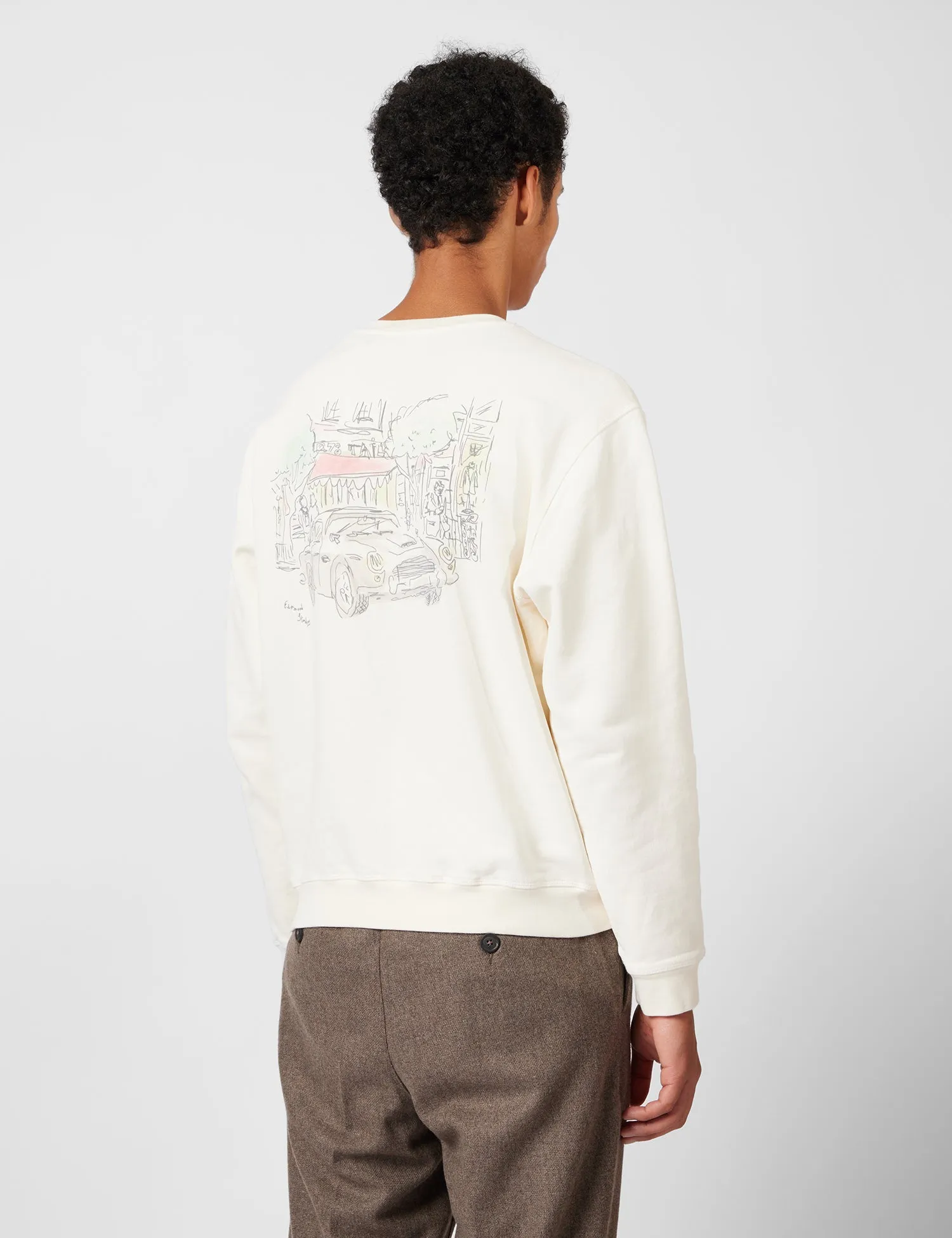 Edmmond Studios Savile Row Sweatshirt - Off White sold by Article London product image thumbnail 3