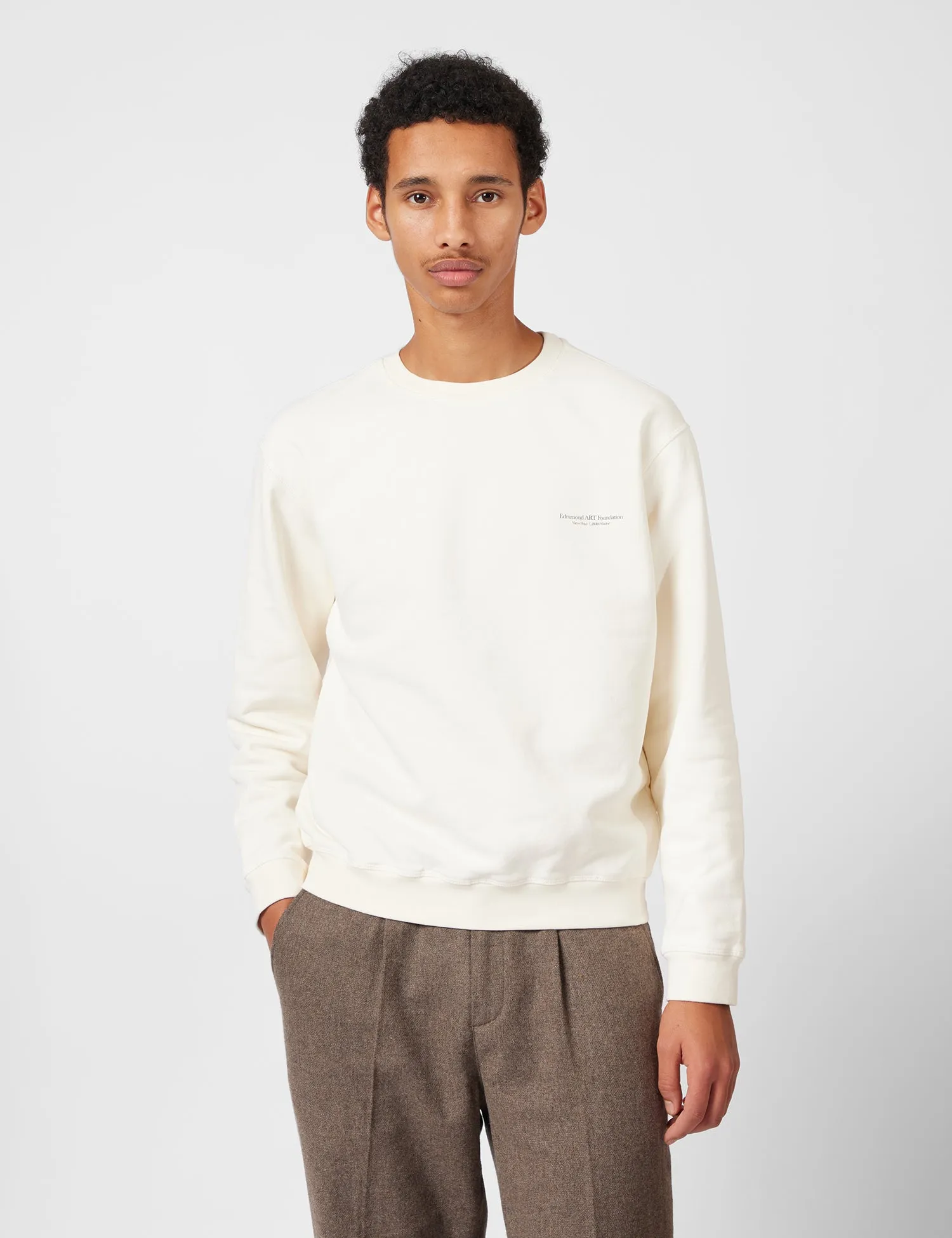 Edmmond Studios Savile Row Sweatshirt - Off White sold by Article London product image thumbnail 5