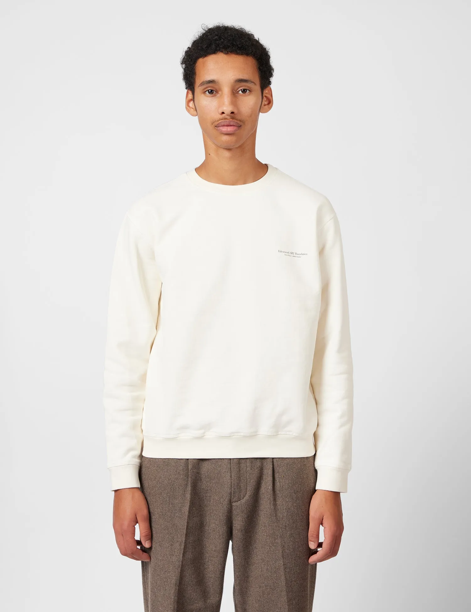 Edmmond Studios Savile Row Sweatshirt - Off White sold by Article London
