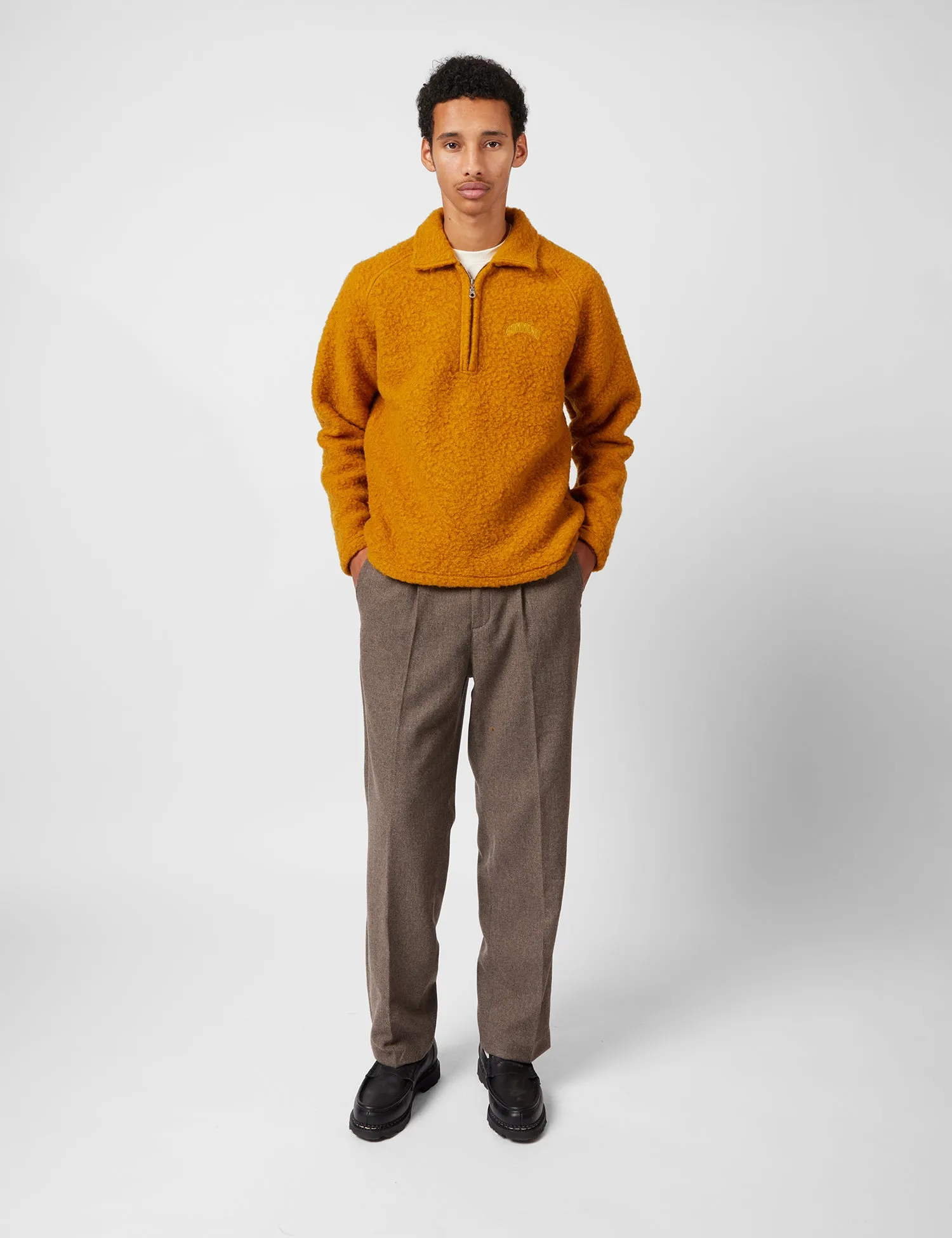 Edmmond Studios Snow Polo Shirt - Caramel sold by Article London product image thumbnail 3