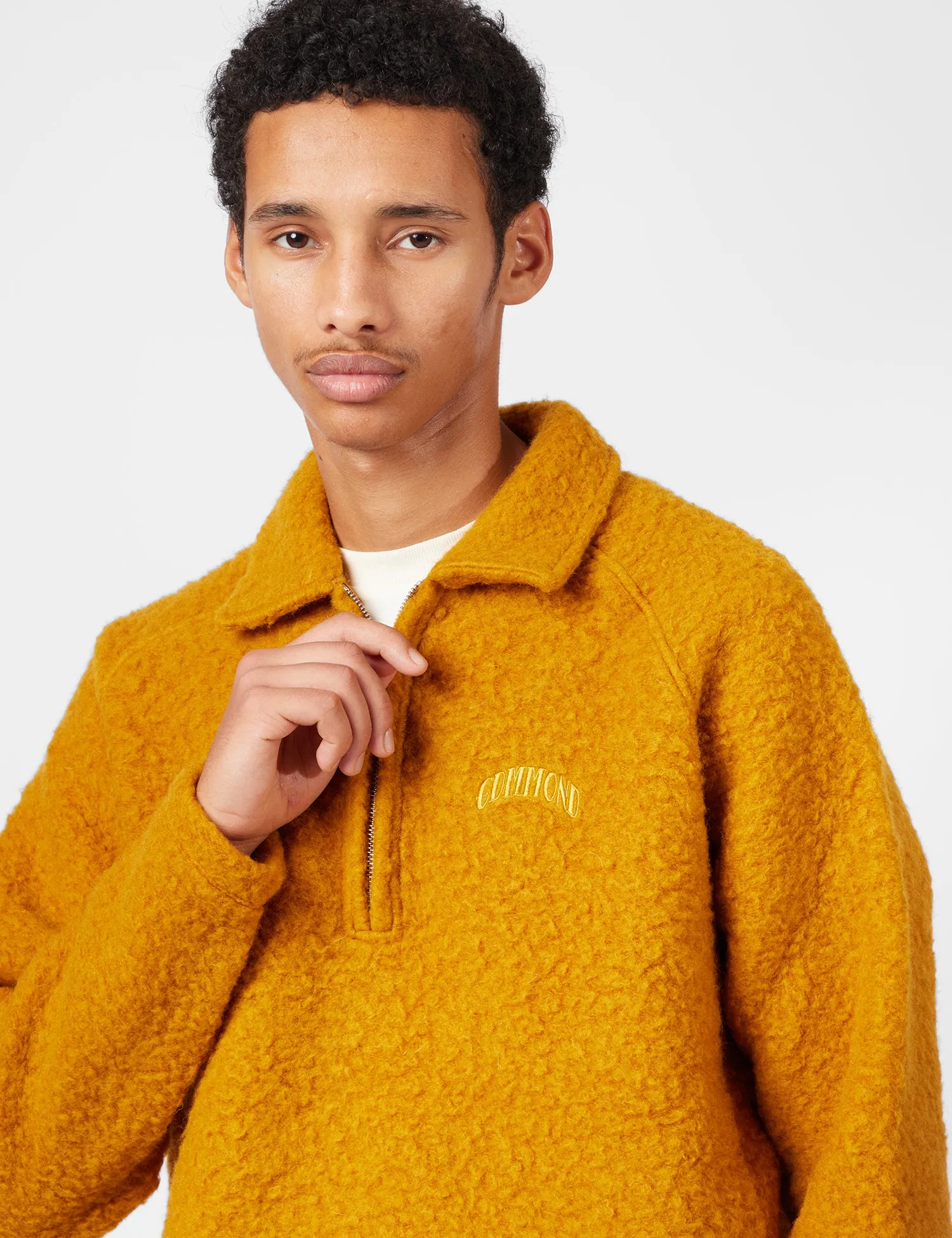 Edmmond Studios Snow Polo Shirt - Caramel sold by Article London product image thumbnail 2