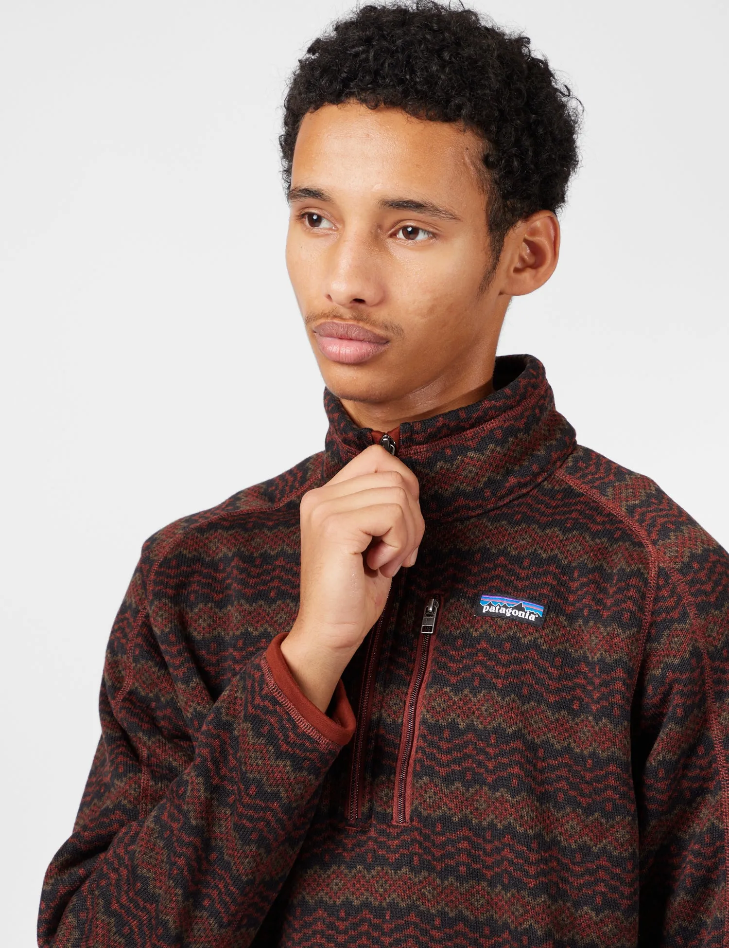 Patagonia Better Sweater 1/4 Zip Fleece (Woven Together) - Dried Vanilla sold by Article London product image thumbnail 2
