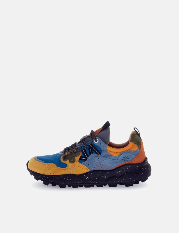Flower Mountain Yamano 3 (Suede/Nylon) Shoes - Papaya/Black/Petrol sold by Article London