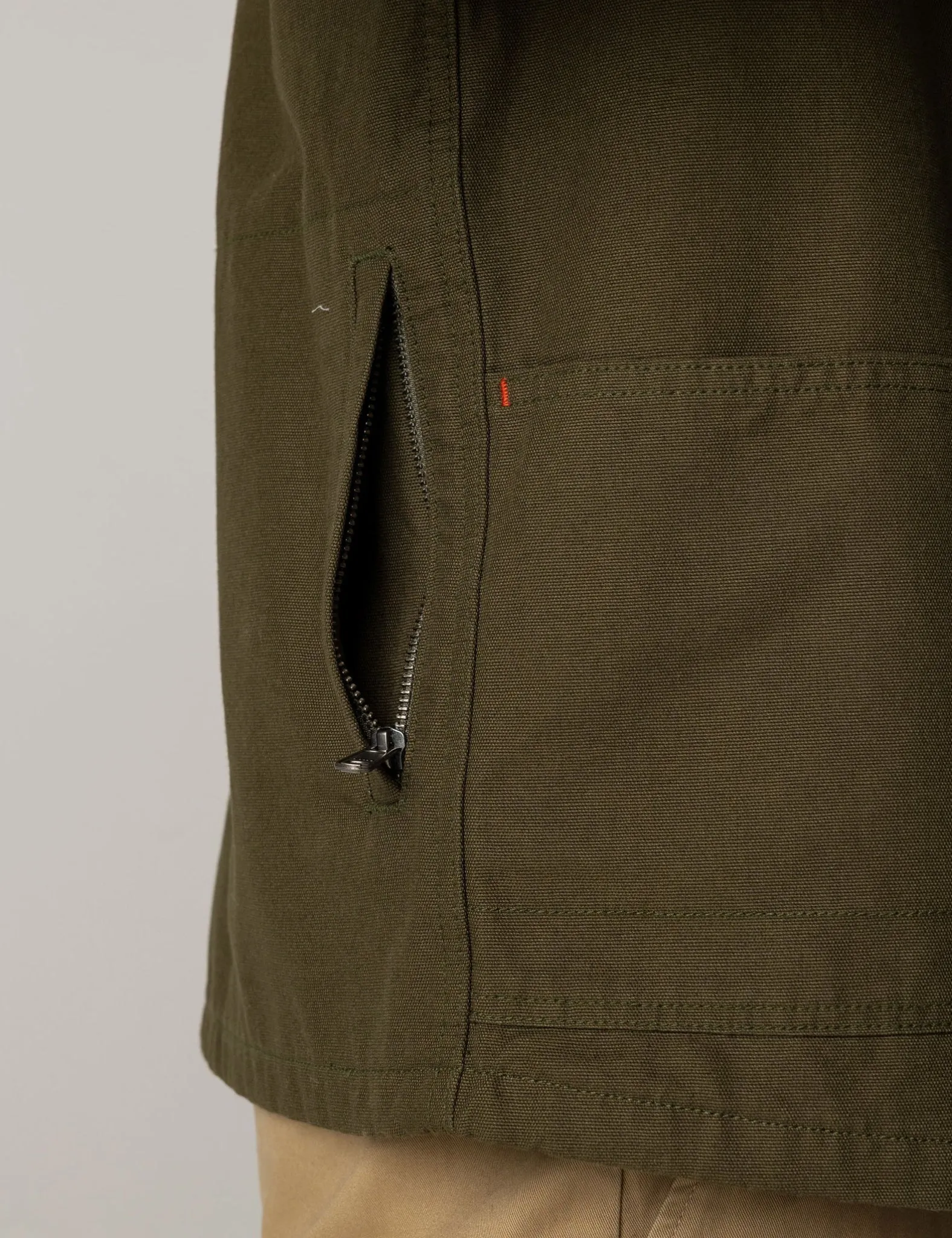 Finisterre Basset Flannel Lined Jacket - Olive Green sold by Article London product image thumbnail 3