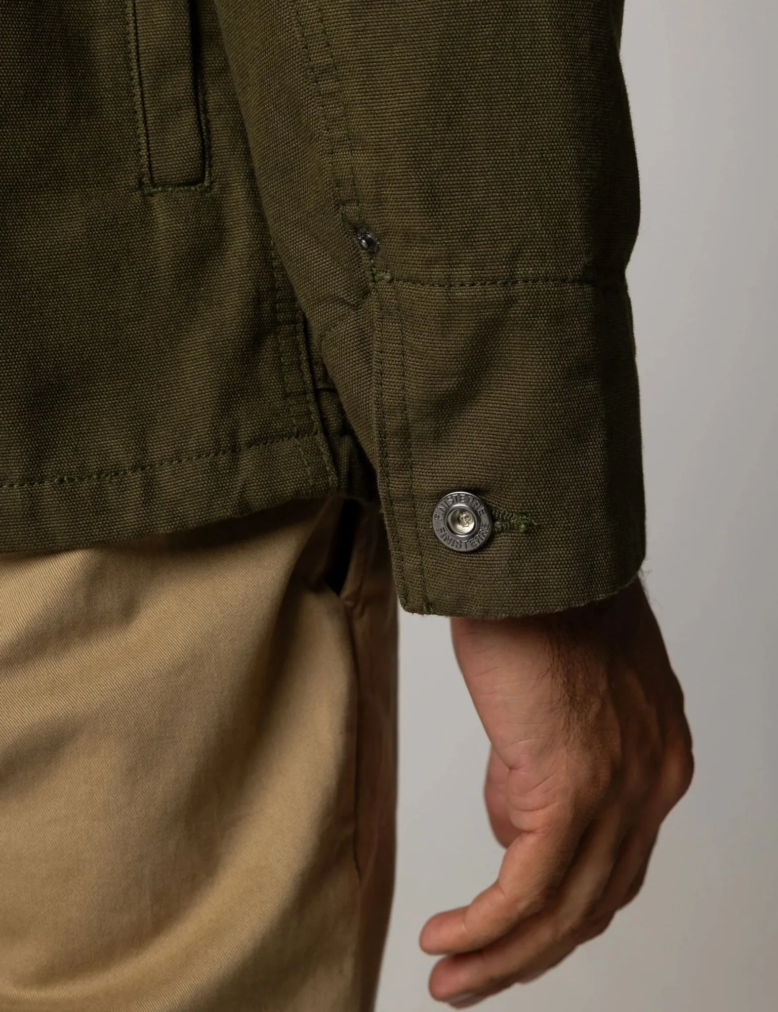 Finisterre Basset Flannel Lined Jacket - Olive Green sold by Article London product image thumbnail 2