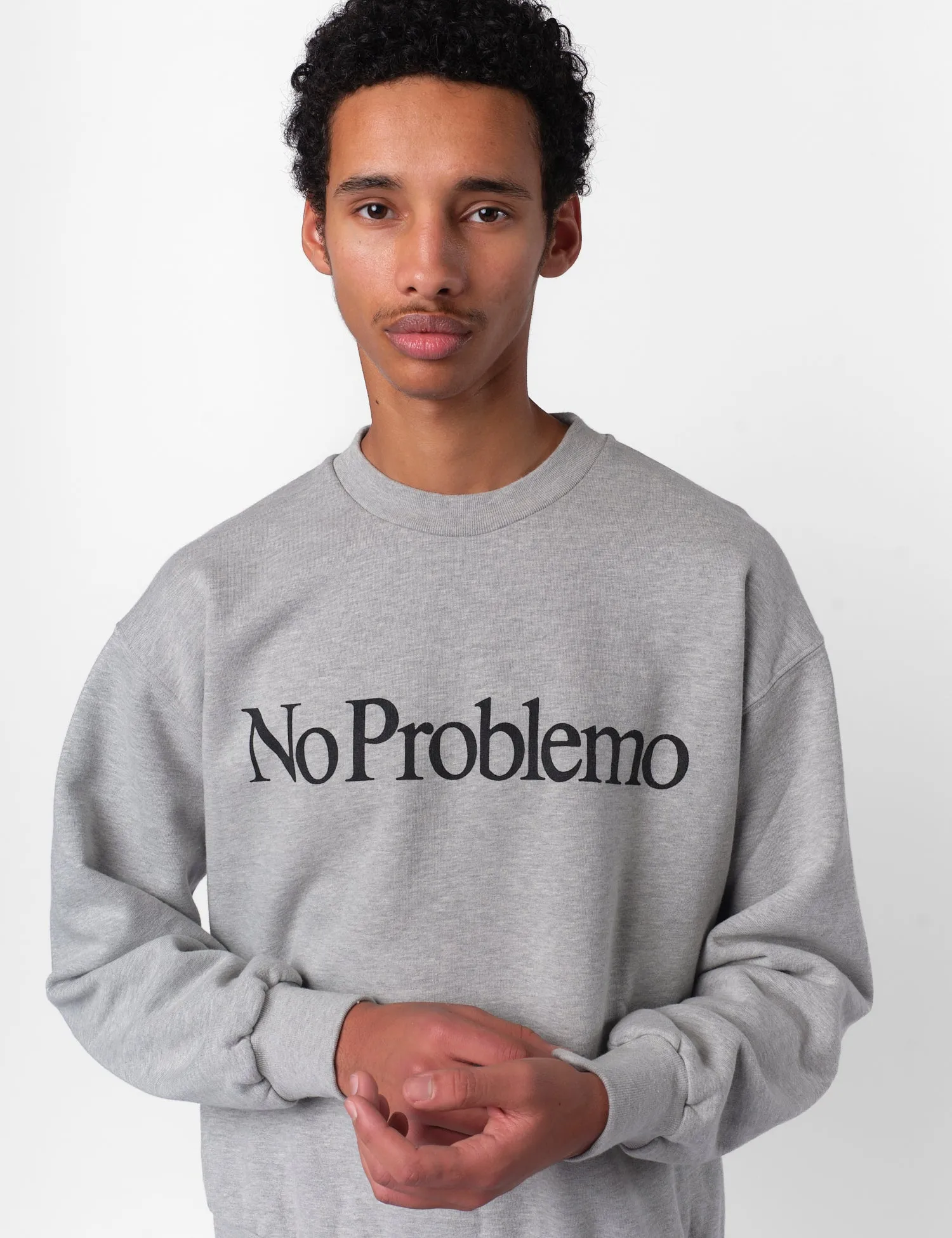 No Problemo Sweatshirt - Grey Marl sold by Article London product image thumbnail 2
