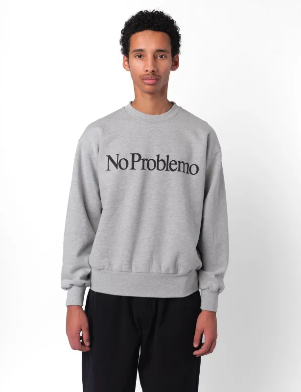 No Problemo Sweatshirt - Grey Marl sold by Article London