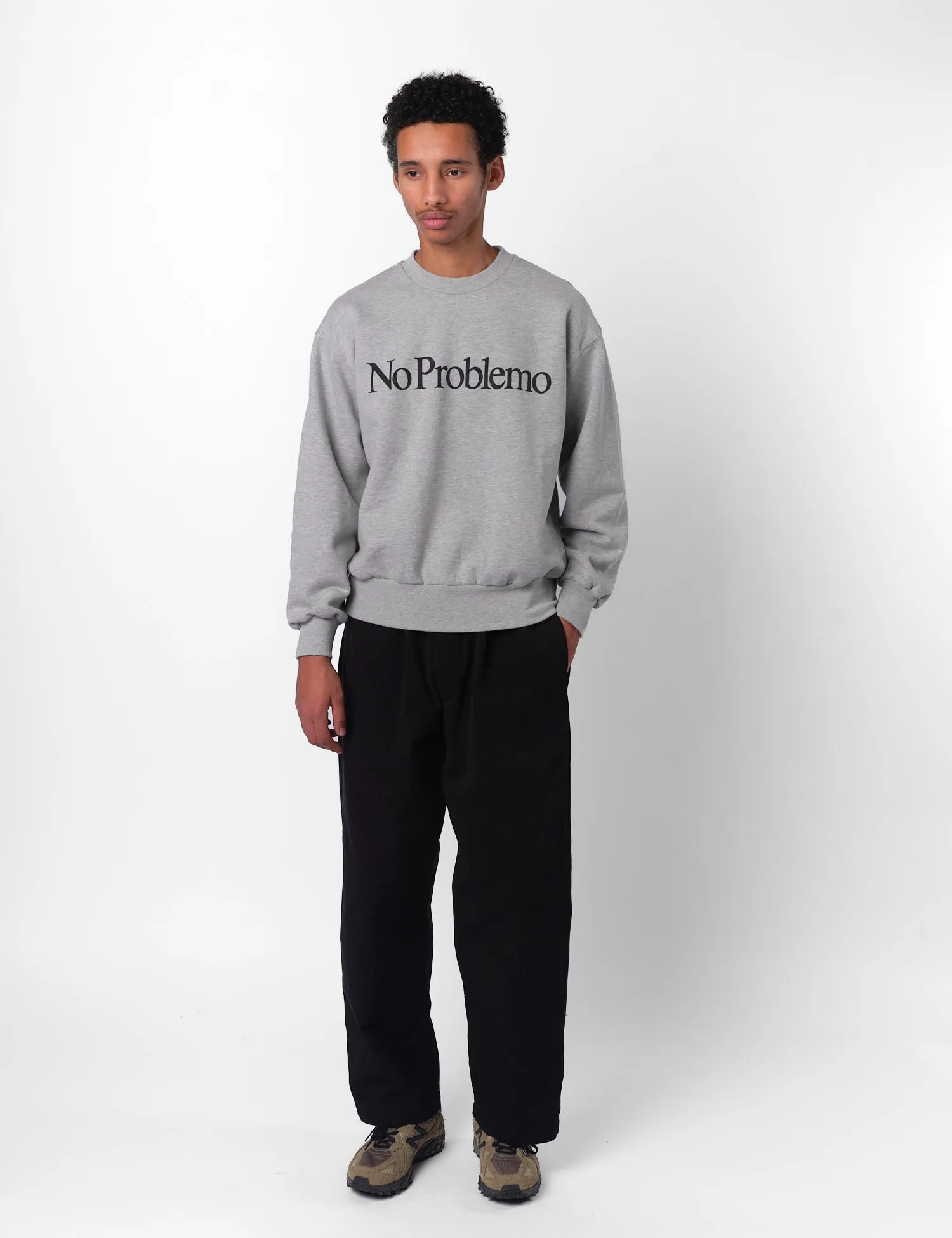 No Problemo Sweatshirt - Grey Marl sold by Article London product image thumbnail 5