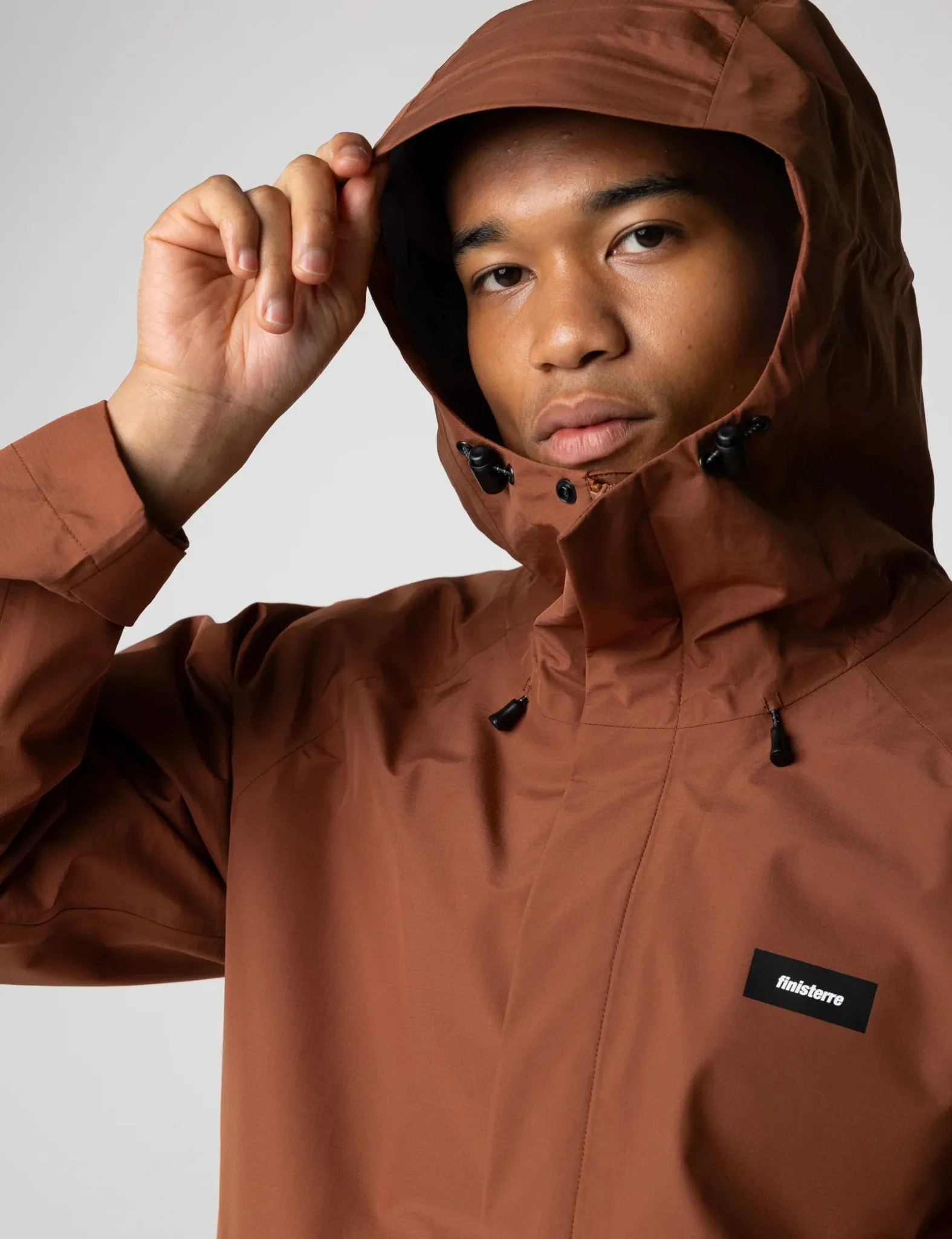 Finisterre Skybird Waterproof Jacket - Pecan Brown sold by Article London product image thumbnail 3
