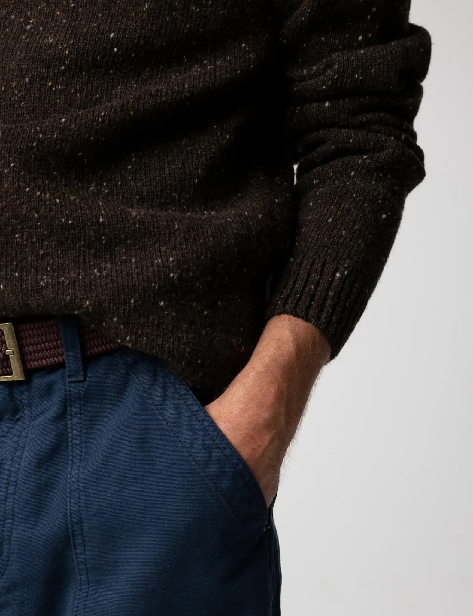 Finisterre Furlong Crew Sweatshirt - Burnt Umber sold by Article London product image thumbnail 2