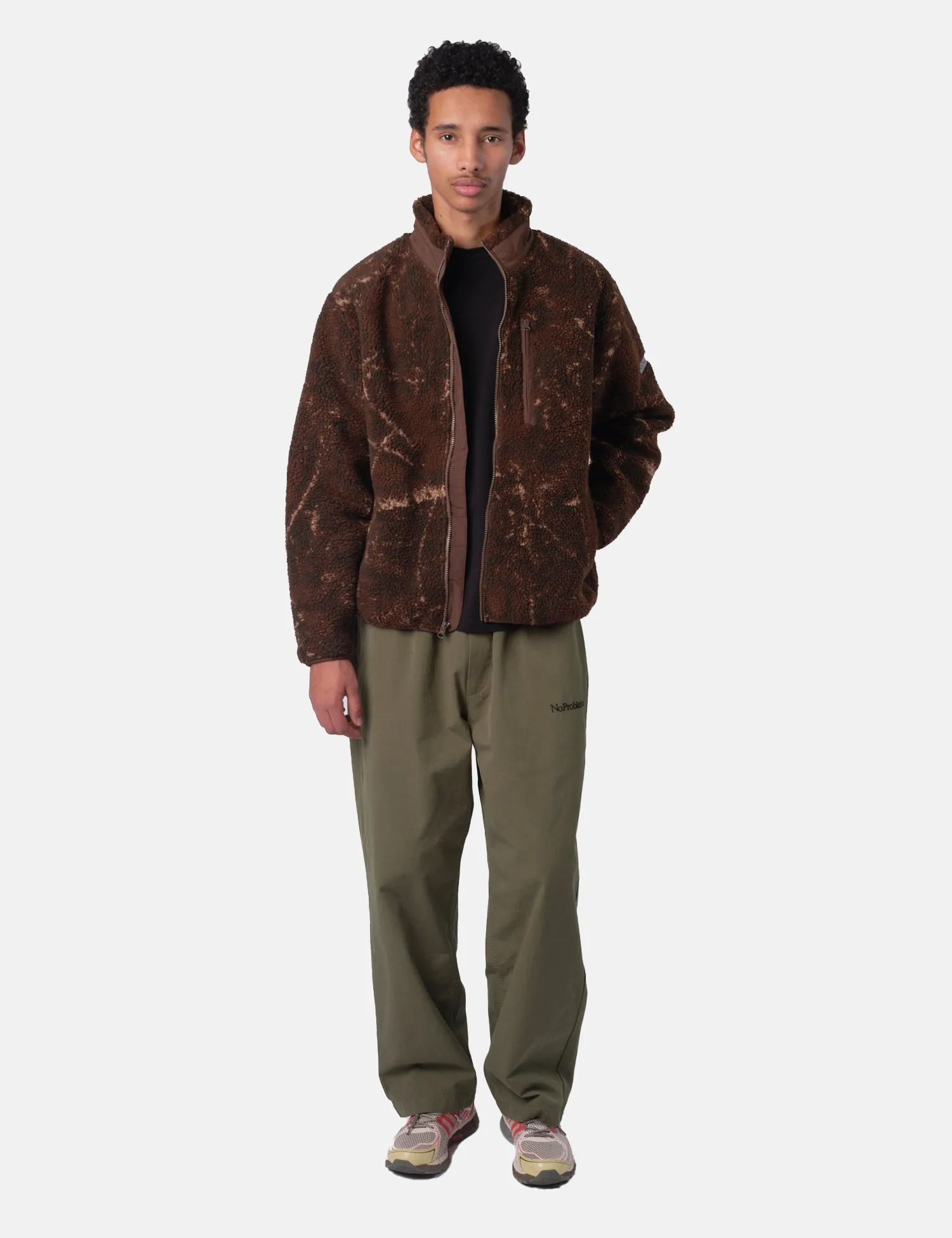 No Problemo NP Forest Heavy Fleece Jacket - Camo sold by Article London product image thumbnail 3