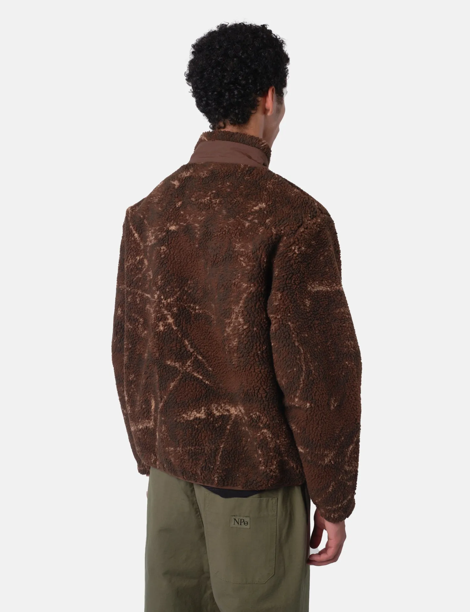 No Problemo NP Forest Heavy Fleece Jacket - Camo sold by Article London product image thumbnail 5