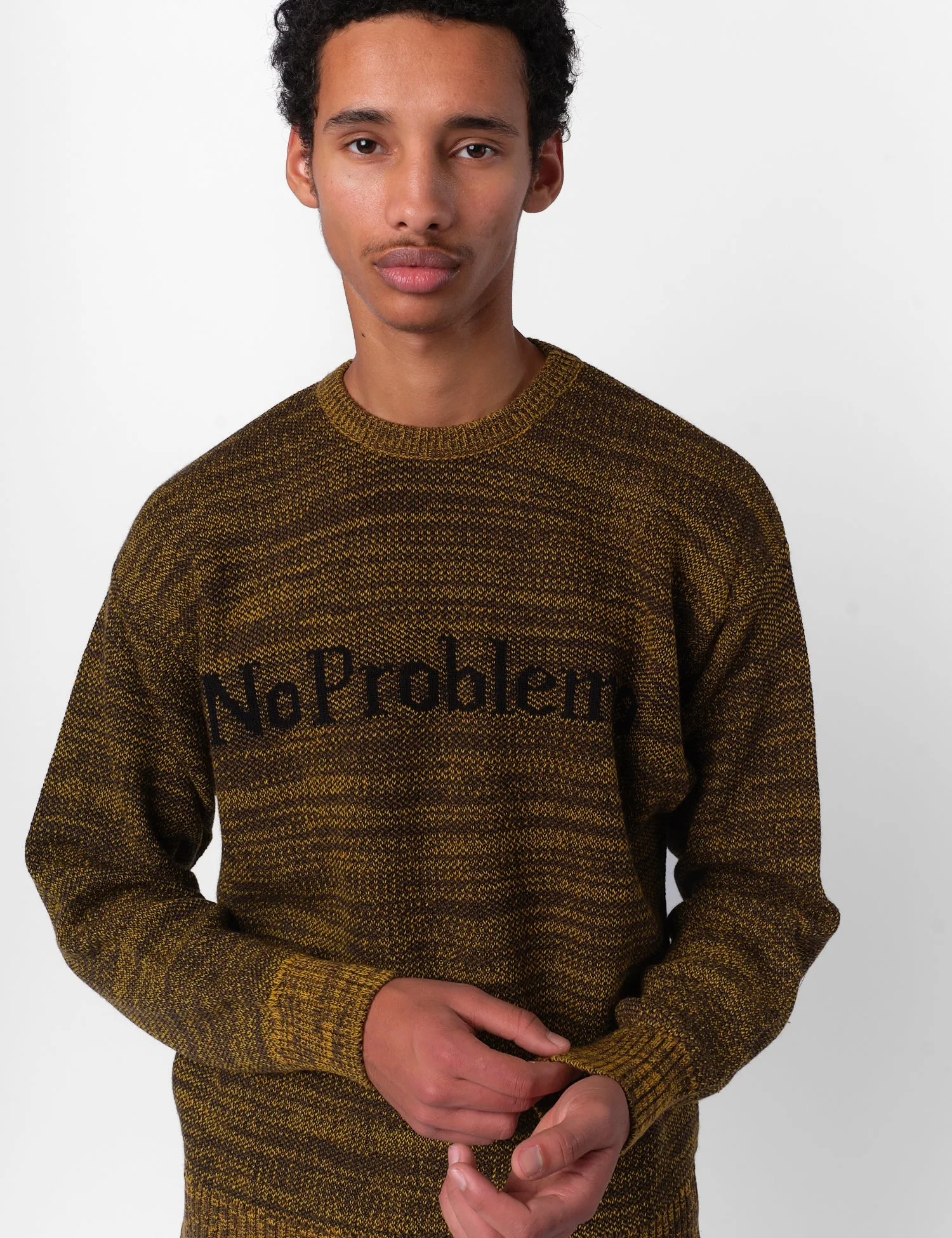 No Problemo Mosca Crew Neck Jumper - Brown sold by Article London product image thumbnail 2