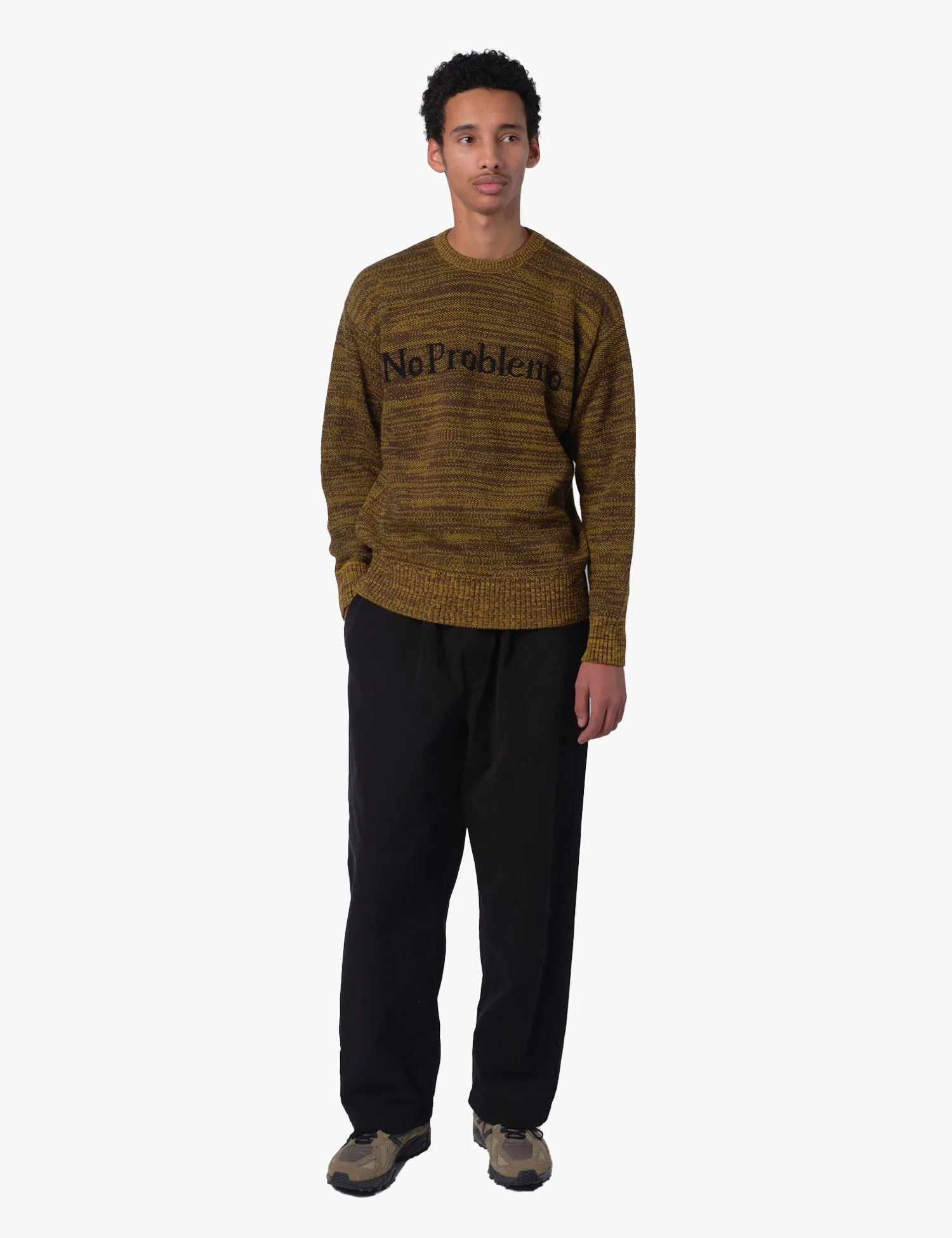 No Problemo Mosca Crew Neck Jumper - Brown sold by Article London product image thumbnail 3