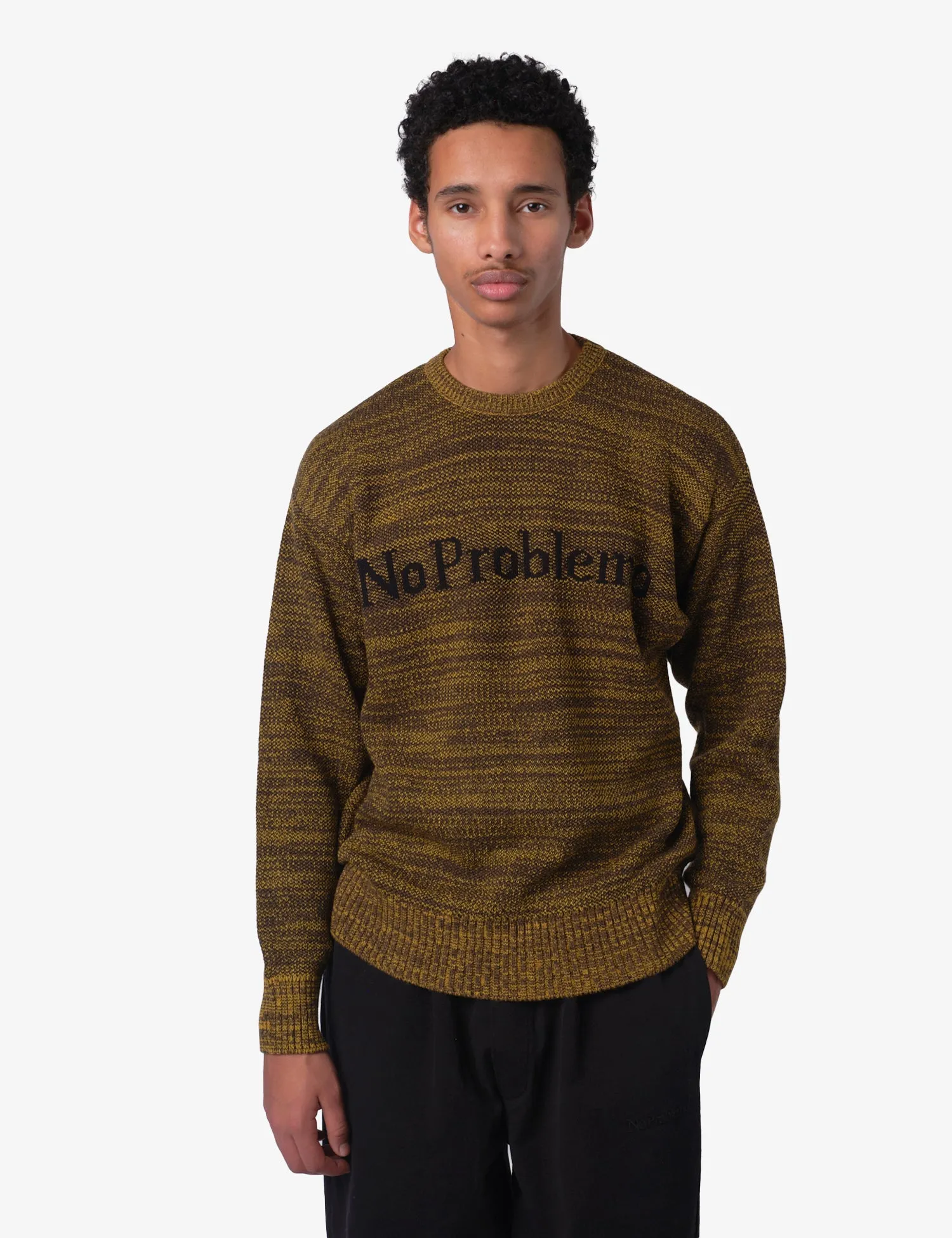 No Problemo Mosca Crew Neck Jumper - Brown sold by Article London product image thumbnail 5