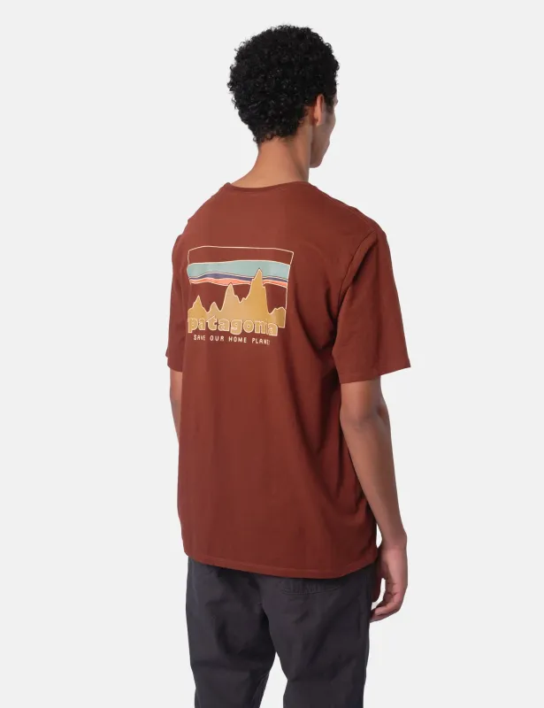 Patagonia '73 Skyline Organic T-Shirt - Dried Vanilla sold by Article London