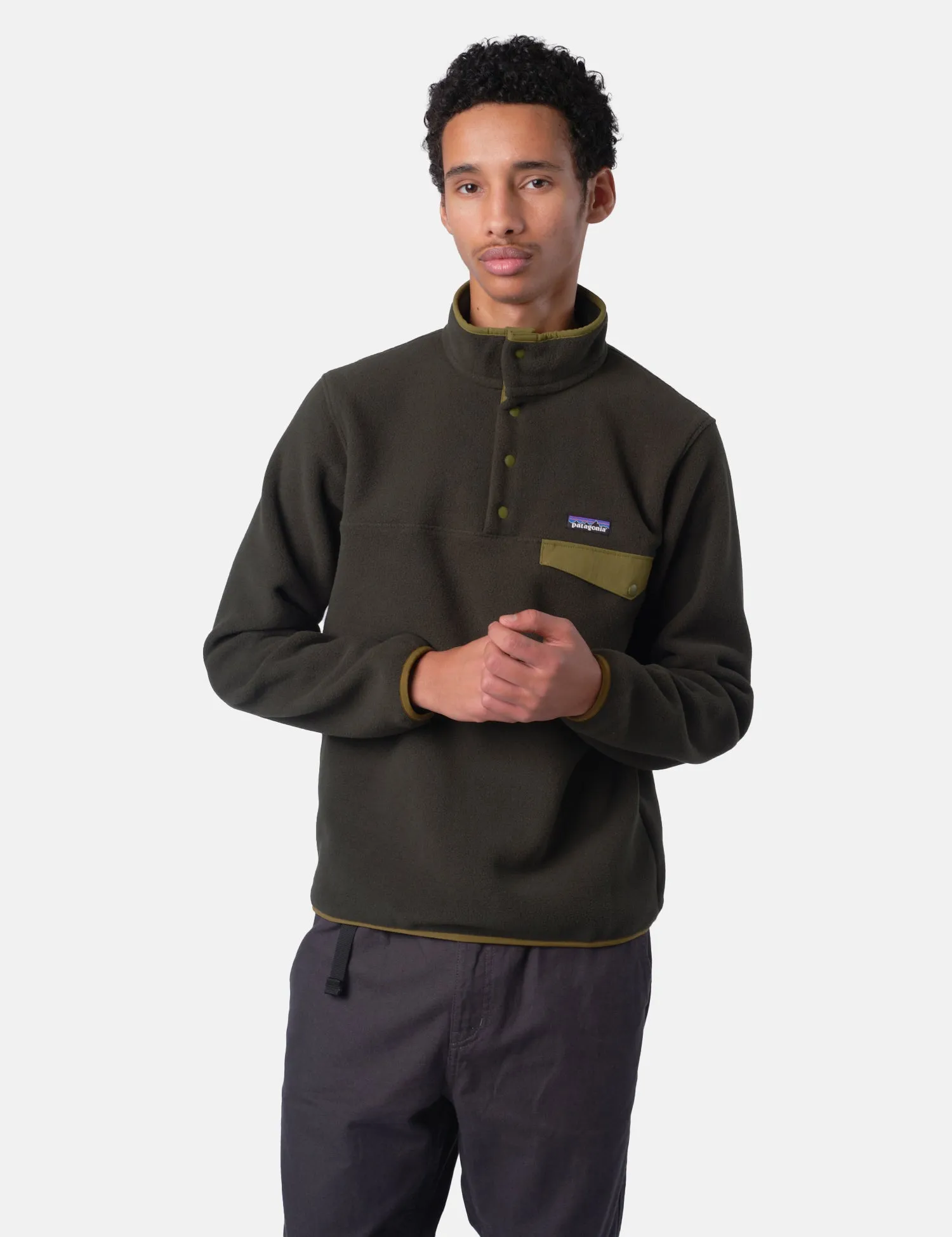 Patagonia LW Synchilla Snap-T Fleece - Old Growth Green sold by Article London