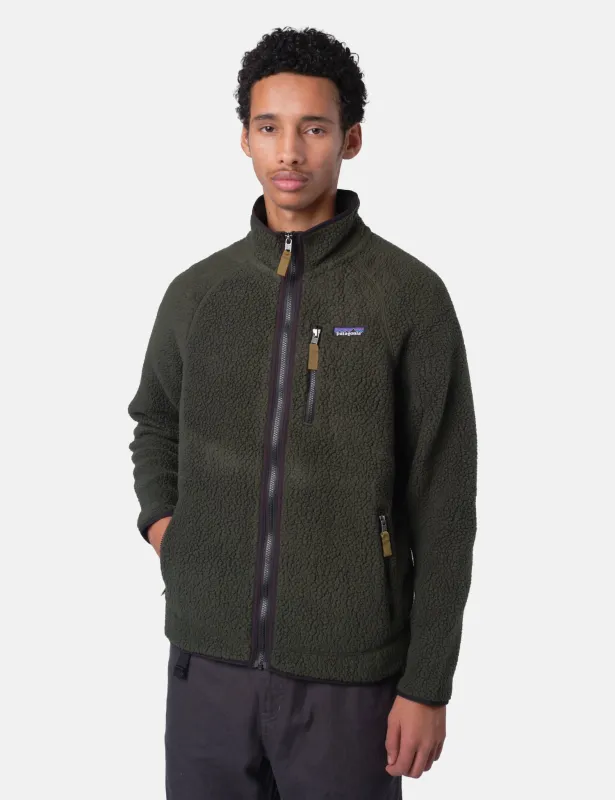 Patagonia Retro Pile Fleece Jacket - Old Growth Green sold by Article London