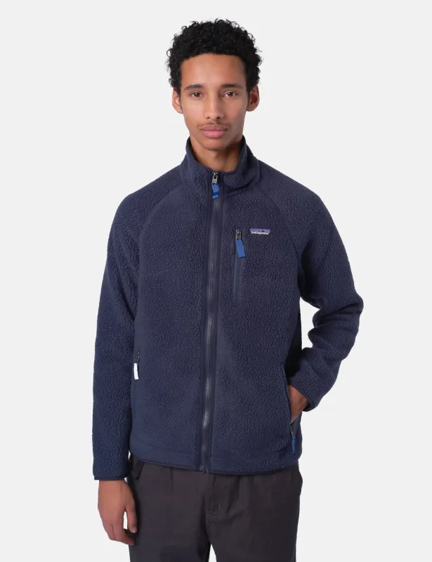 Patagonia Retro Pile Fleece Jacket - New Navy/Sunken Blue sold by Article London