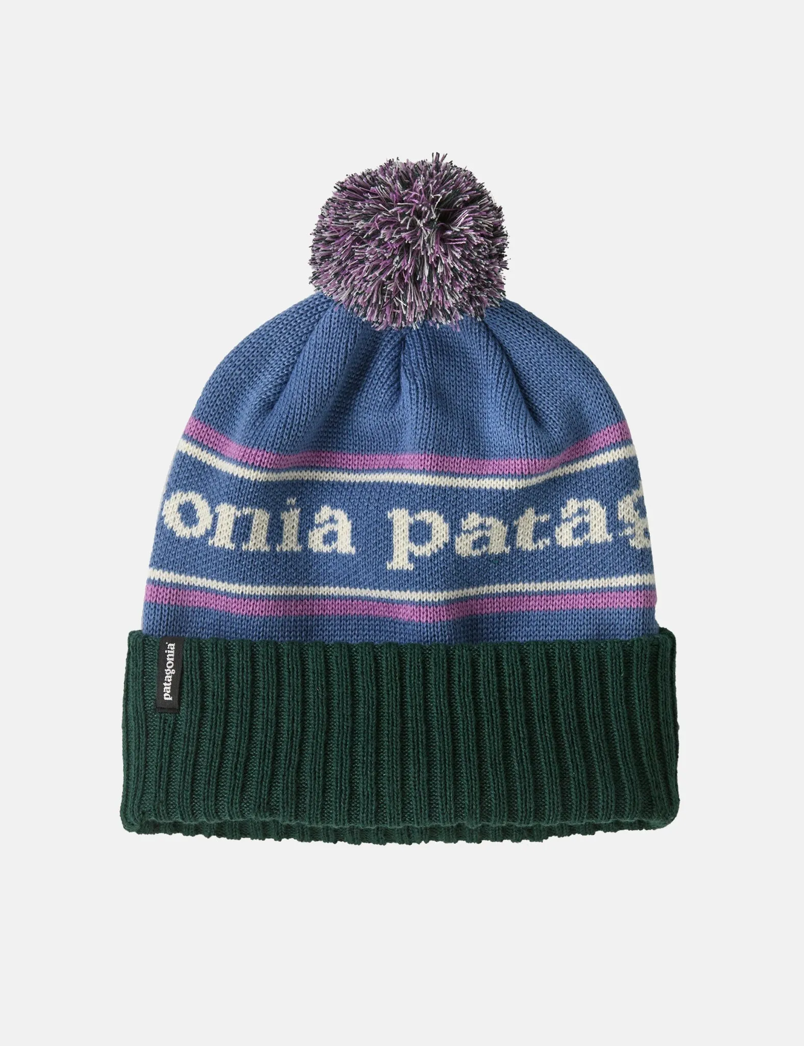 Patagonia Powder Town Beanie Hat (Park Stripe) - Barnacle Blue sold by Article London