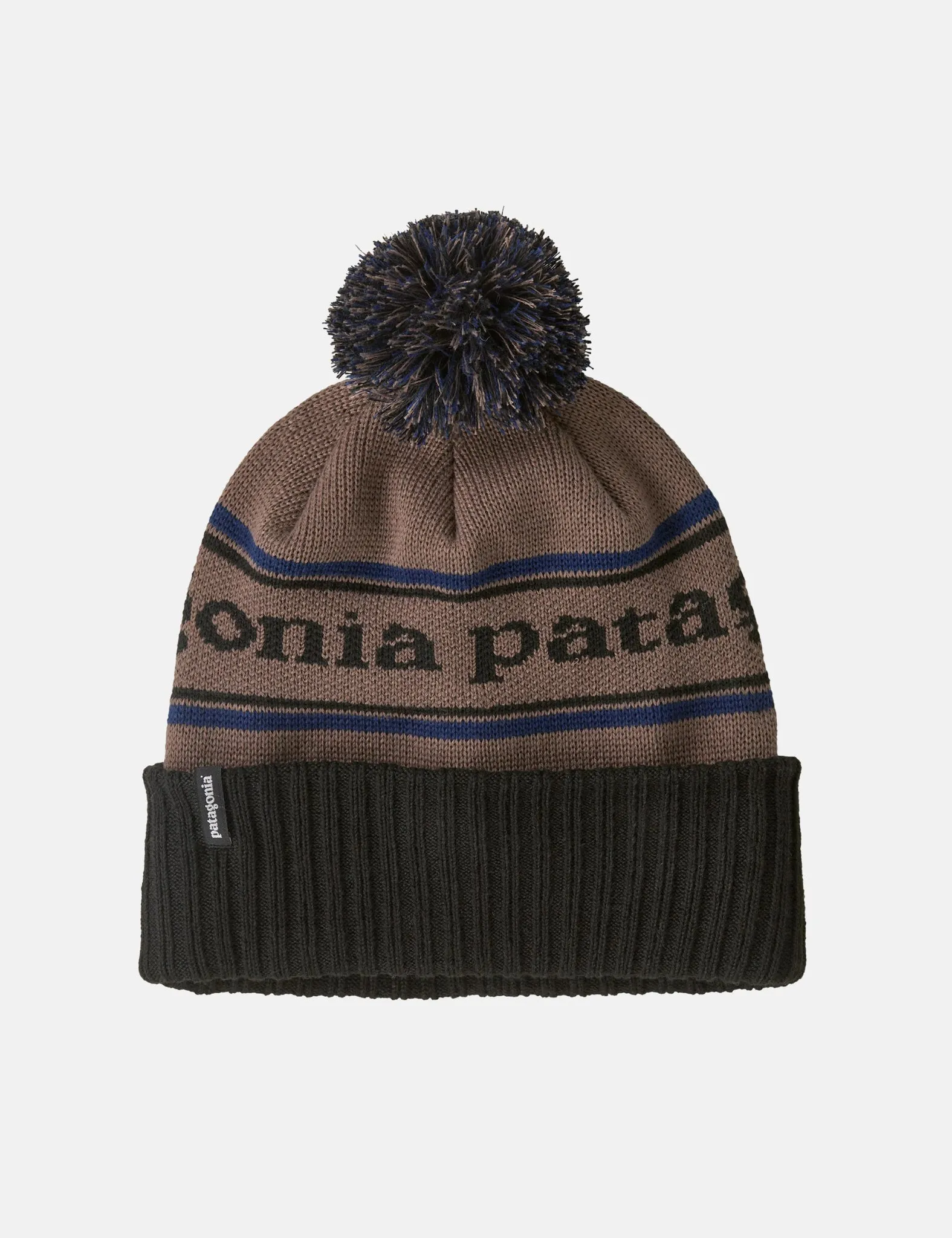 Patagonia Powder Town Beanie Hat (Park Stripe) - Marlow Brown sold by Article London