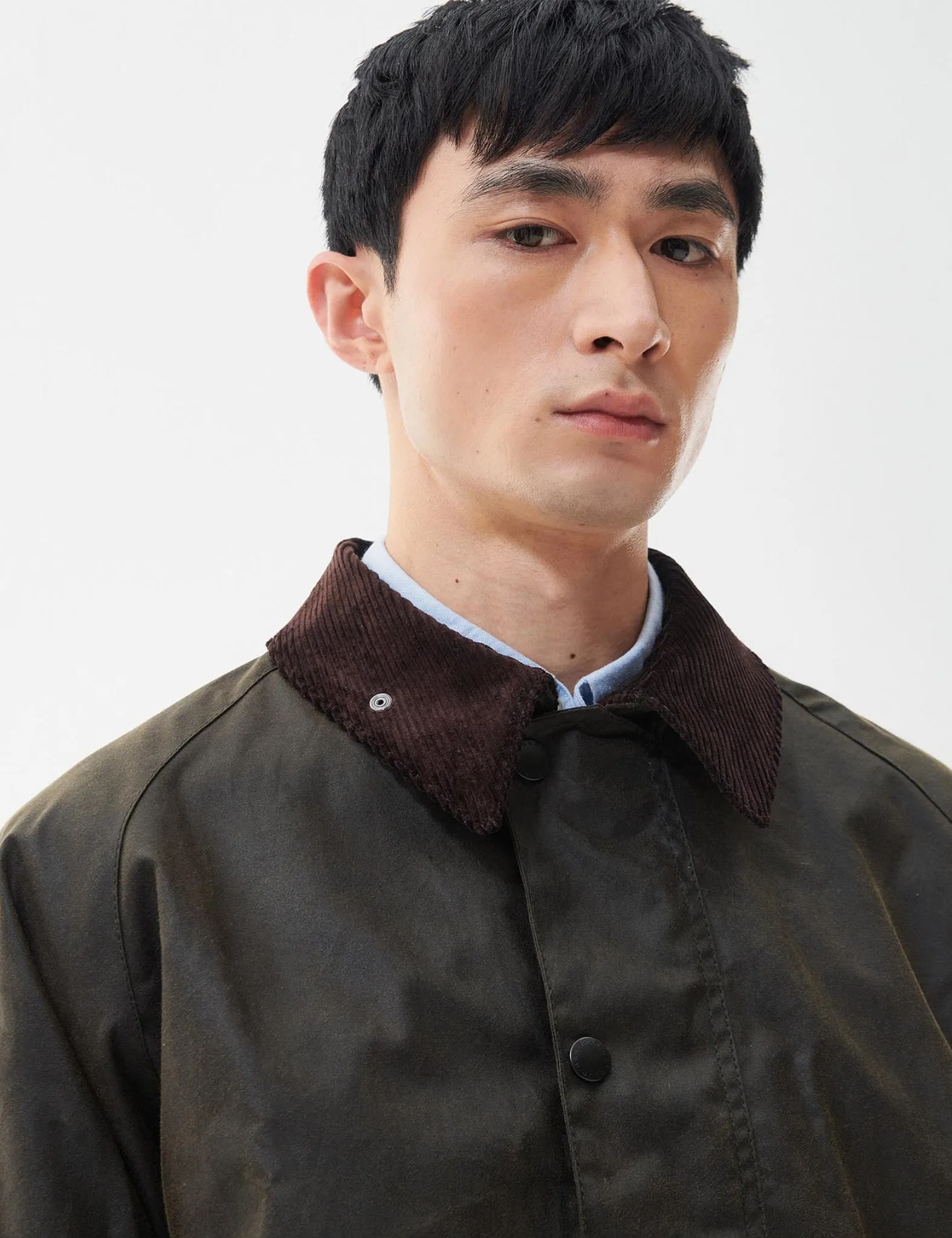 Barbour OS Transport Wax Jacket - Olive sold by Article London product image thumbnail 2