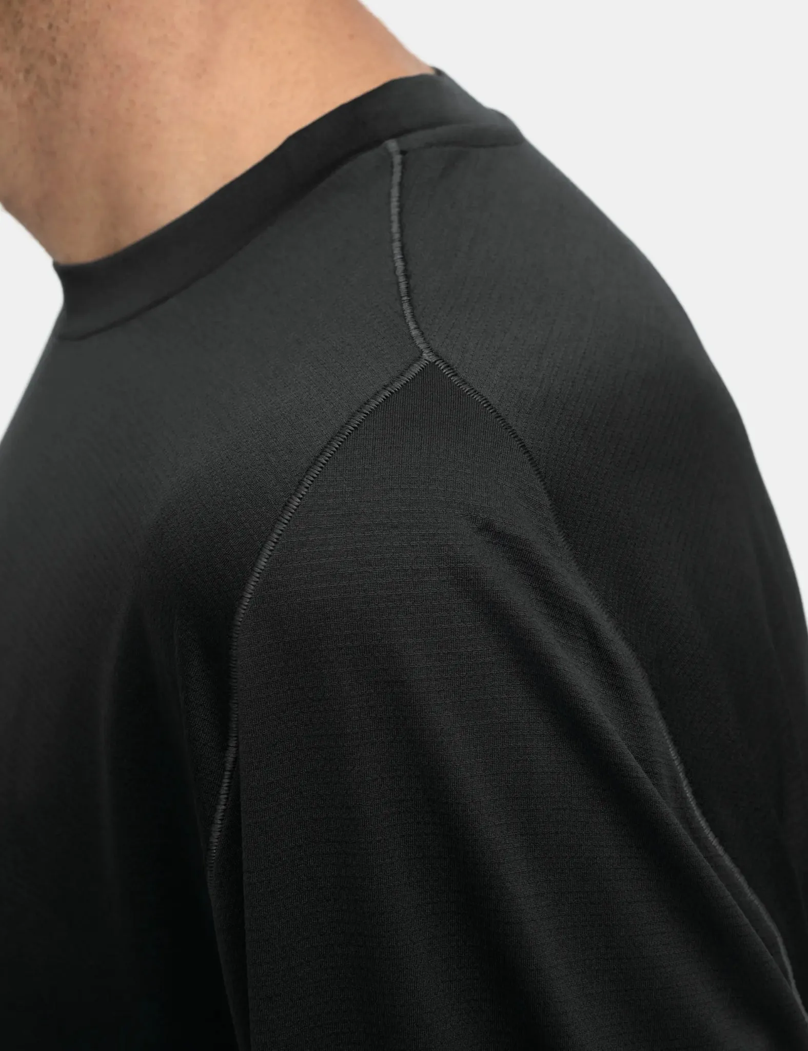 Portal Lateral Peak Long Sleeve T-Shirt - Black Beauty sold by Article London product image thumbnail 2