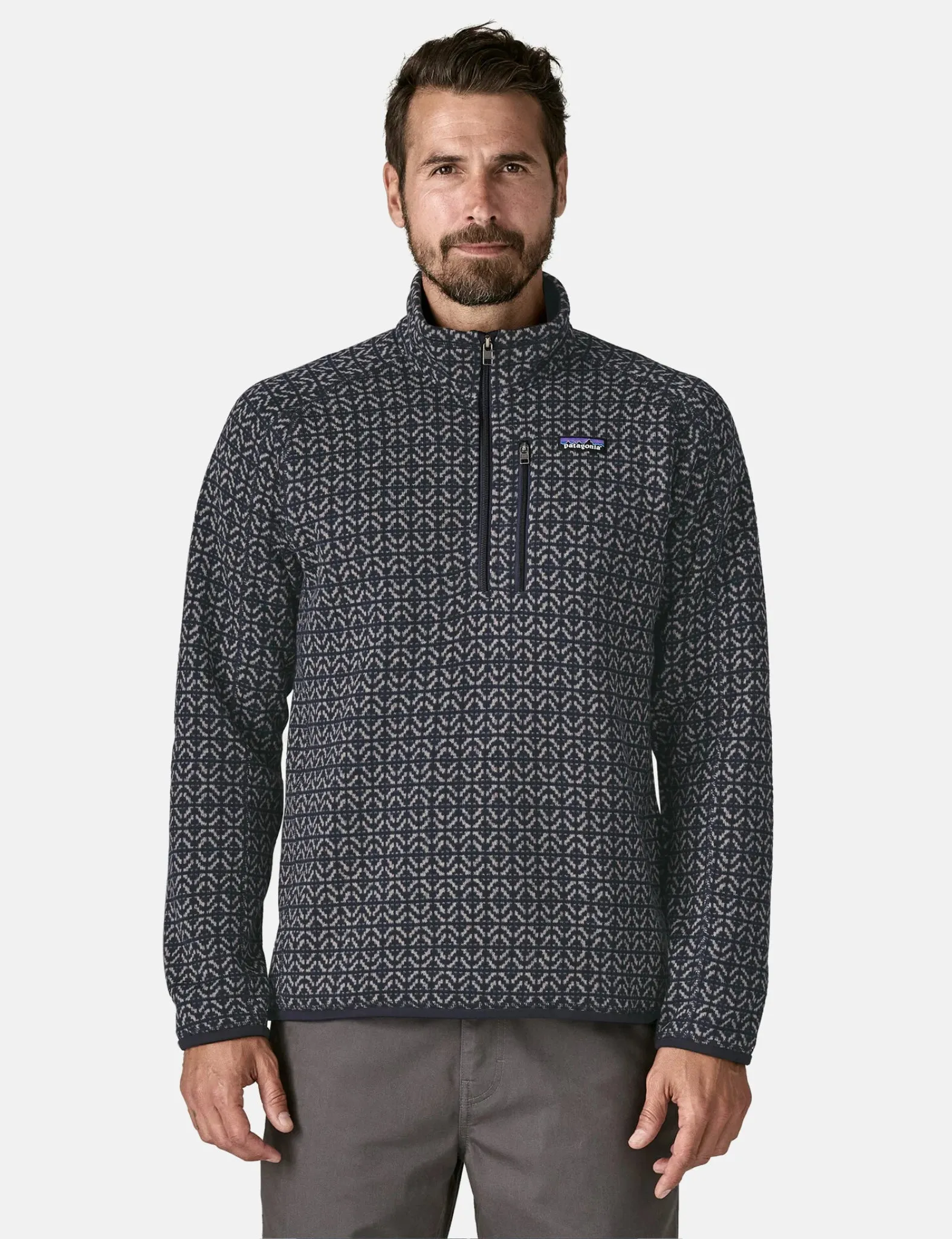Patagonia Better Sweater 1/4 Zip Fleece (Scales) - Sunken Blue sold by Article London product image thumbnail 2