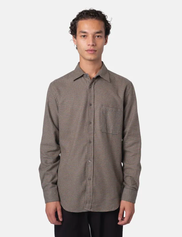 Portuguese Flannel Dylan Shirt - Green/Yellow sold by Article London