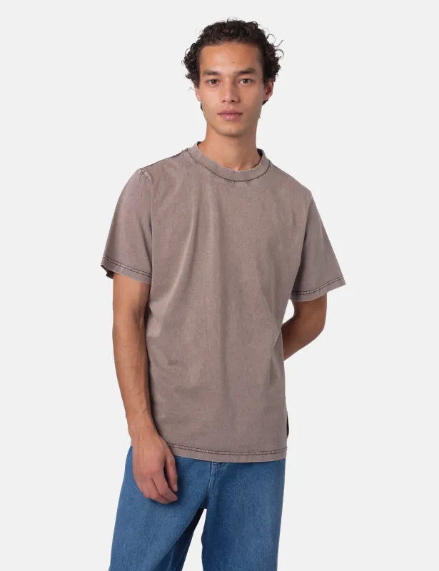 Bhode Pigment Dyed T-Shirt - Used Grey sold by Article London