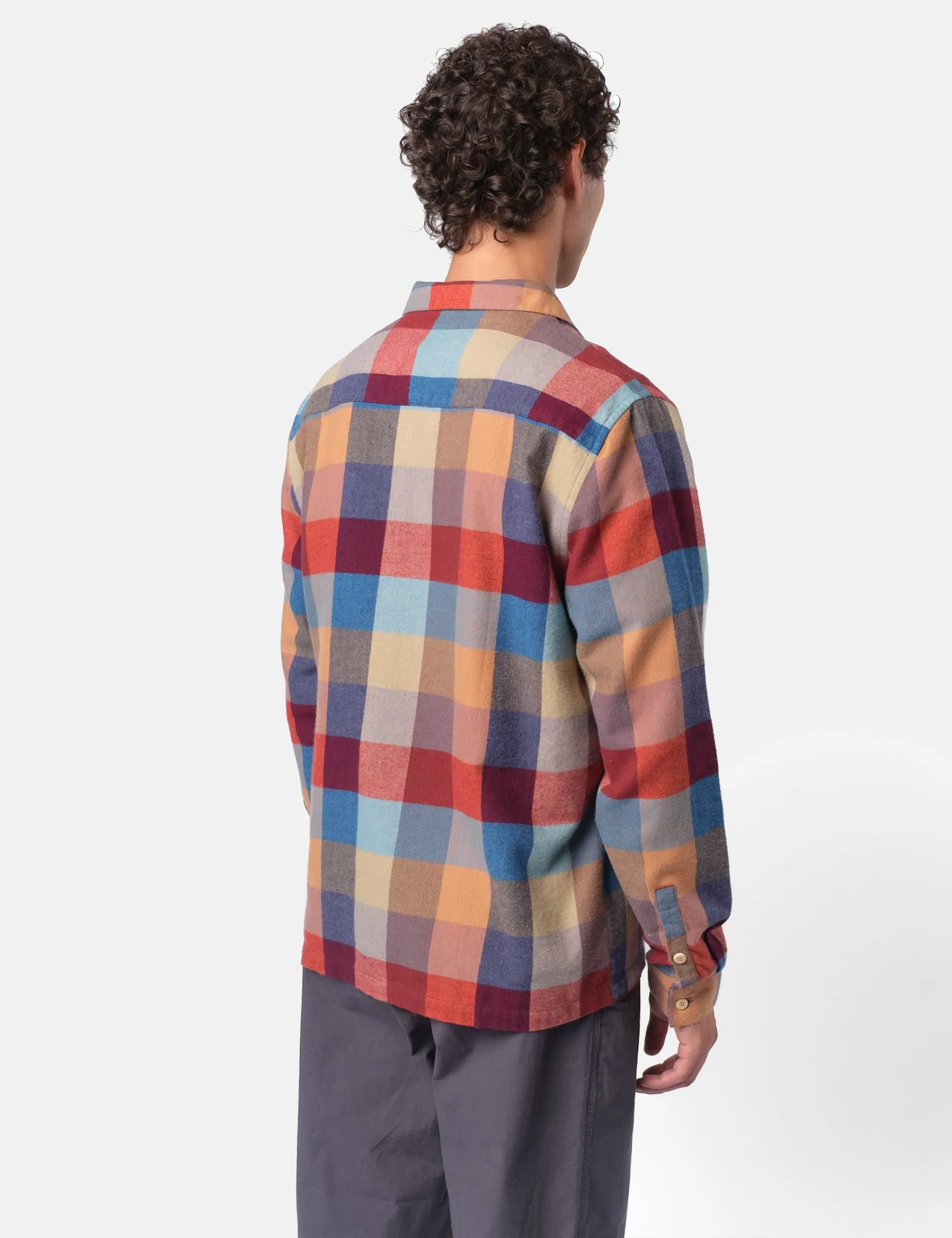 Folk Patch Shirt - Crimson Blue sold by Article London product image thumbnail 5