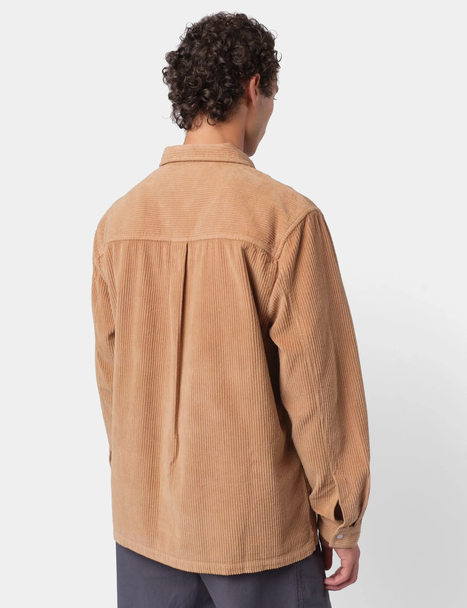 Folk Patch Corduroy Overshirt - Mink Chucky sold by Article London product image thumbnail 4