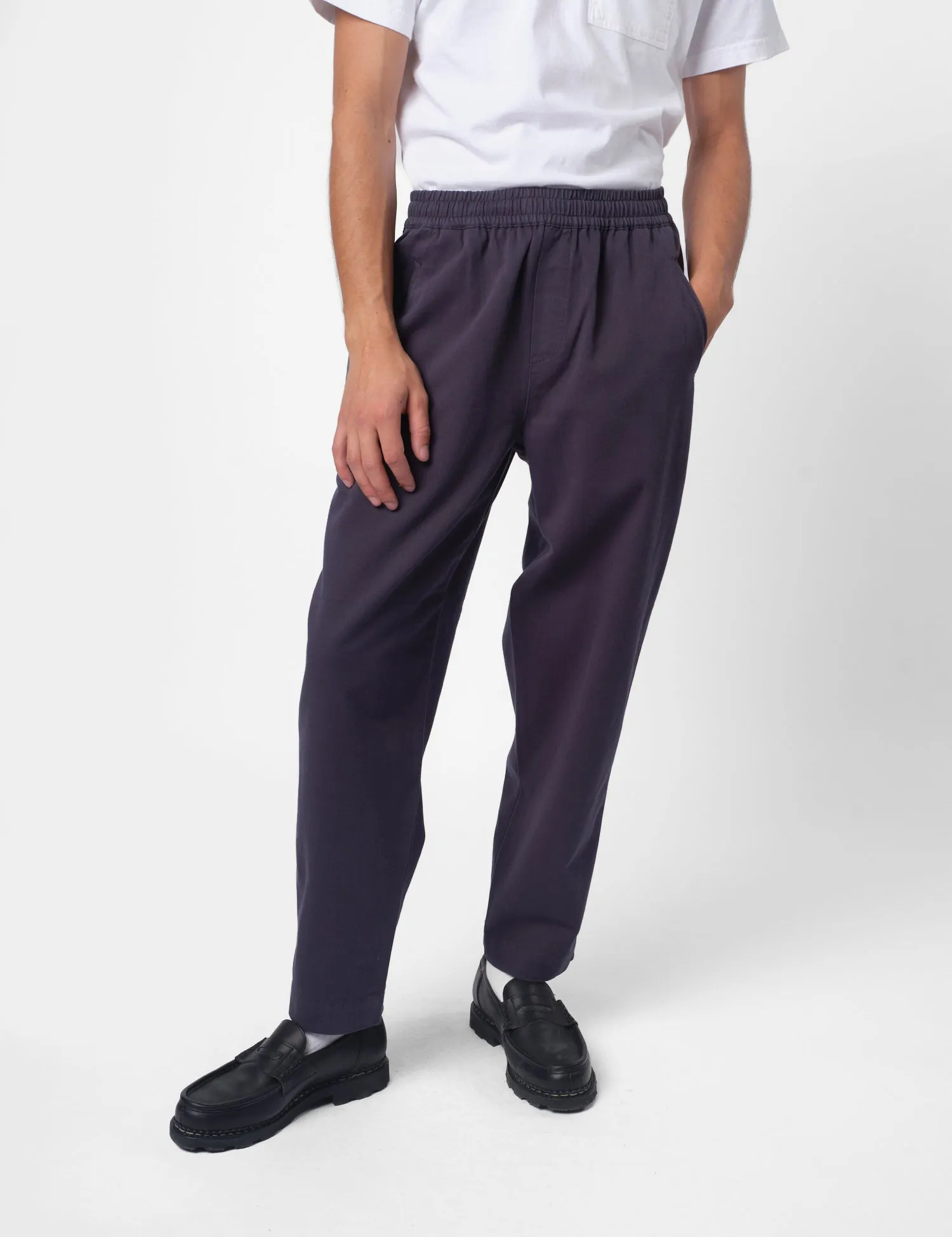 Folk Drawcord Assembly Brushed Twill Pant - Deep Navy Blue sold by Article London
