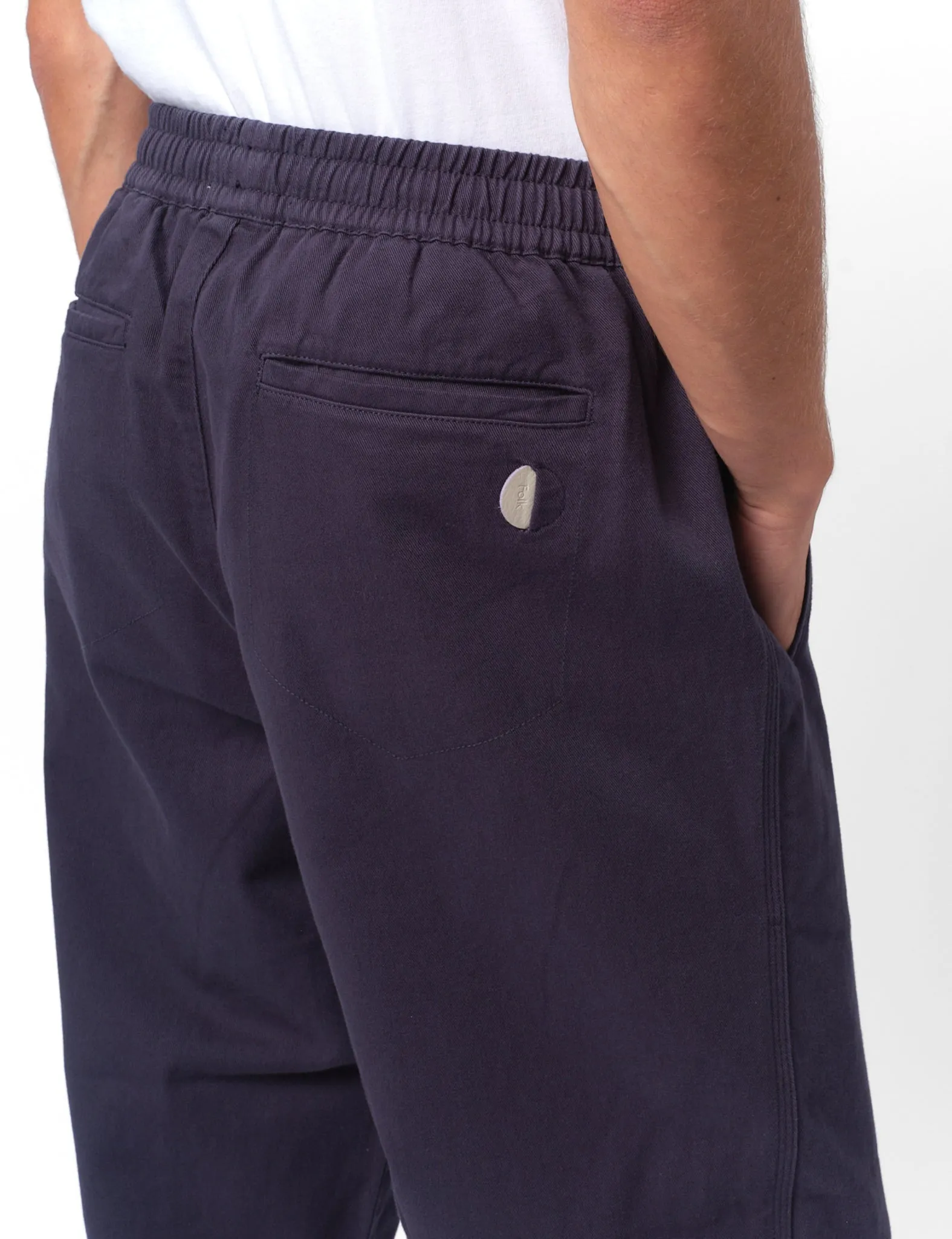 Folk Drawcord Assembly Brushed Twill Pant - Deep Navy Blue sold by Article London product image thumbnail 2