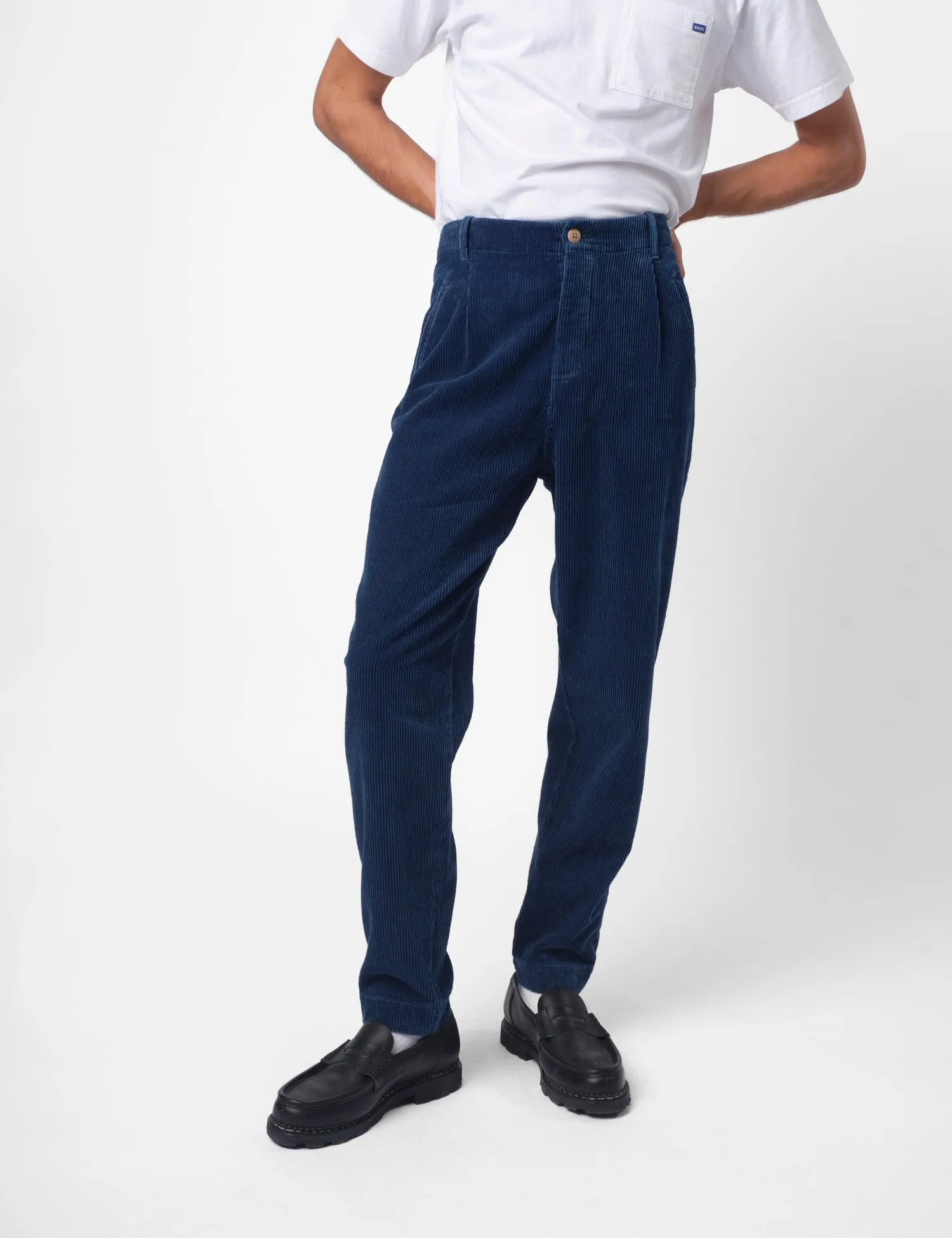 Folk Assembly Corduroy Pant - Washed Indigo Blue sold by Article London product image thumbnail 4