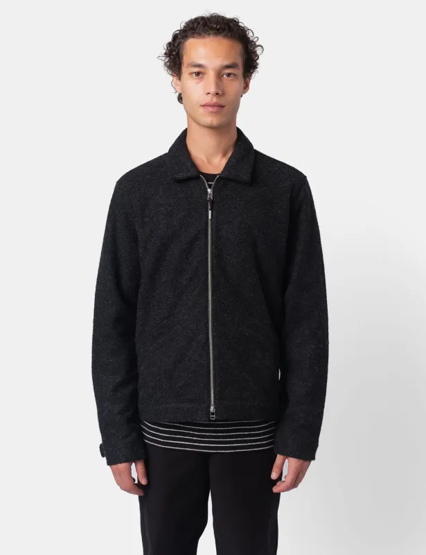 Folk Signal Blouson Jacket - Charcoal Wool Twill sold by Article London