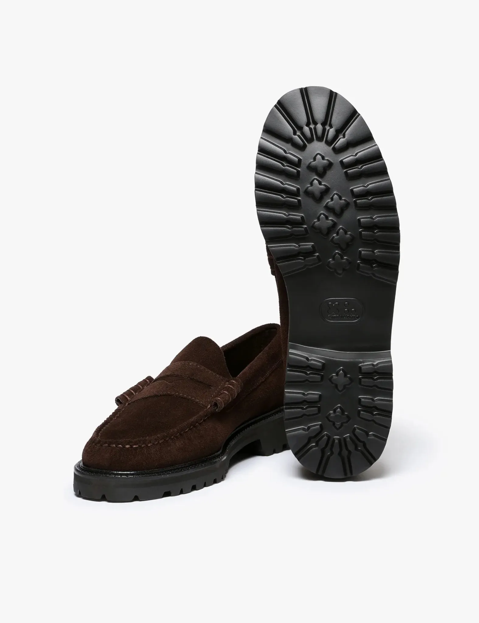 G.H. Bass Weejun 90 Larson Moc Penny Loafer (Suede) - Chocolate Brown sold by Article London product image thumbnail 5