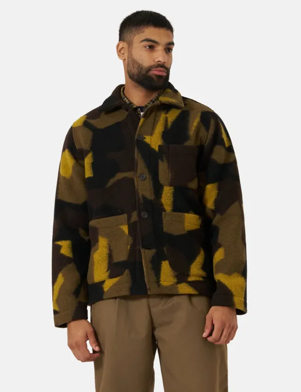 Universal Works Field Jacket - Camo Green sold by Article London