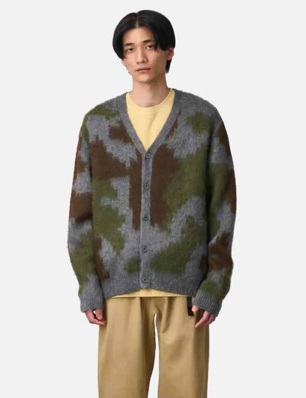 Gramicci Mohair Cardigan - Jungle Digi Camo sold by Article London