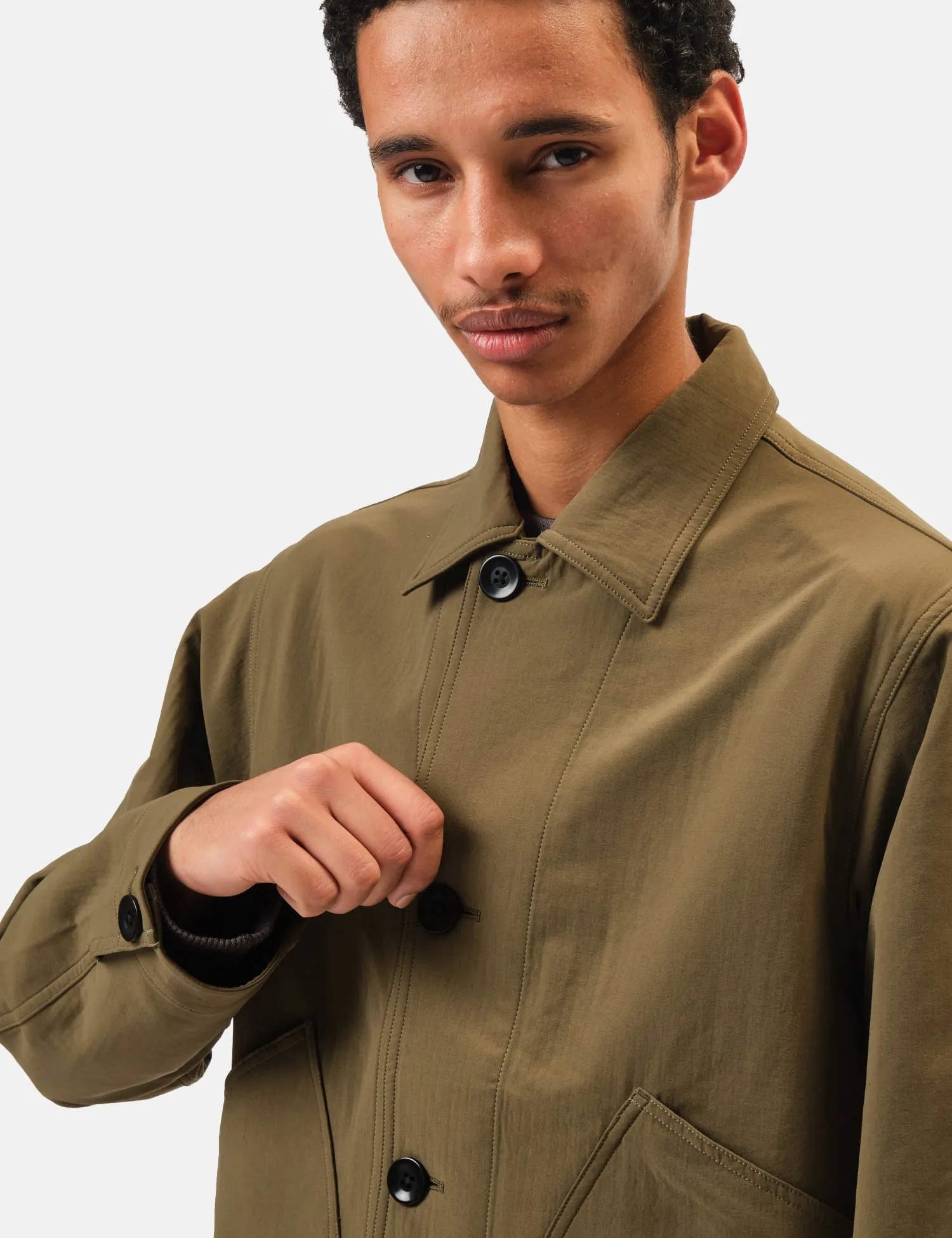 Snow Peak Easy Cloth Jacket - Olive Green sold by Article London product image thumbnail 2