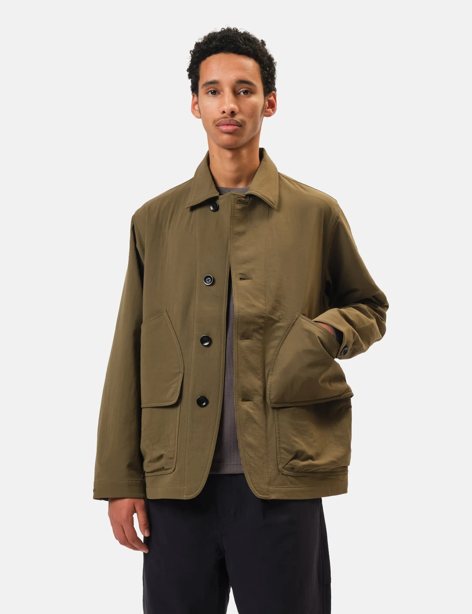 Snow Peak Easy Cloth Jacket - Olive Green sold by Article London product image thumbnail 4