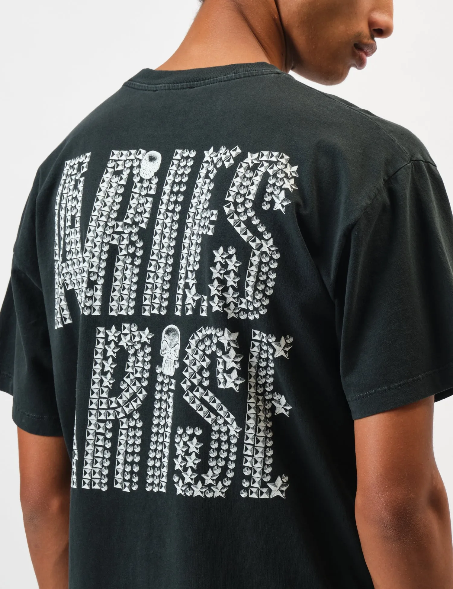 Aries Faded Studmeggedon T-Shirt - Black sold by Article London product image thumbnail 2