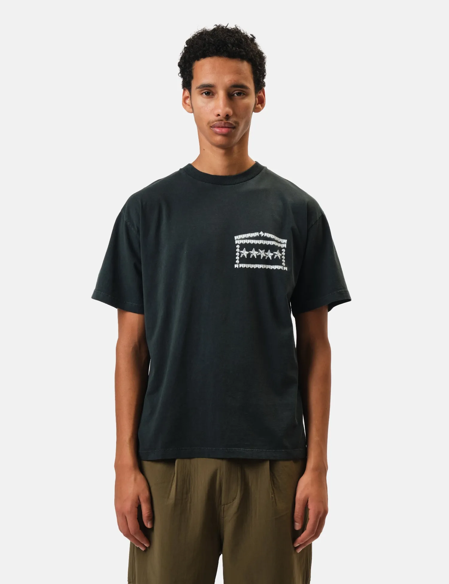 Aries Faded Studmeggedon T-Shirt - Black sold by Article London